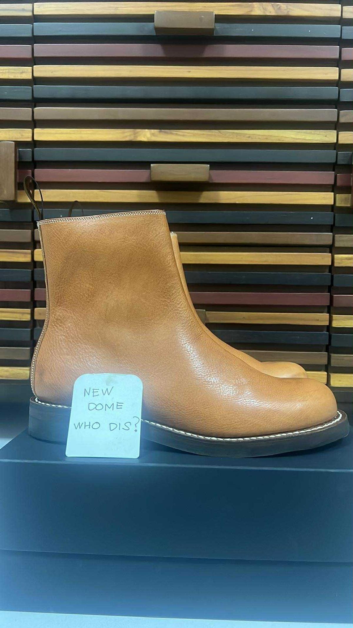 Photo by elmer.richard on October 5, 2025 of the Rolling Dub Trio Casper Boot in Brown Vachetta Virgilio.