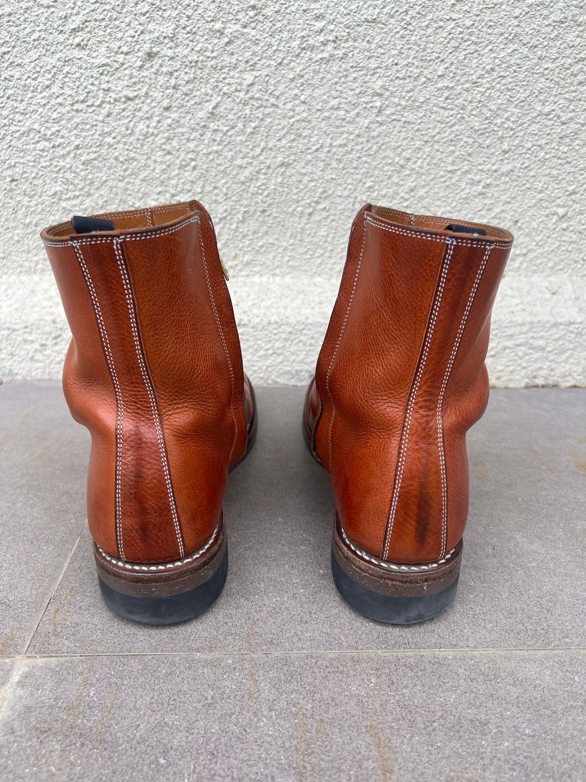 Photo by elmer.richard on February 4, 2026 of the Rolling Dub Trio Casper Boot in Brown Vachetta Virgilio.