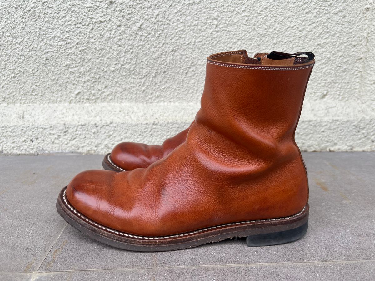 Photo by elmer.richard on February 4, 2026 of the Rolling Dub Trio Casper Boot in Brown Vachetta Virgilio.