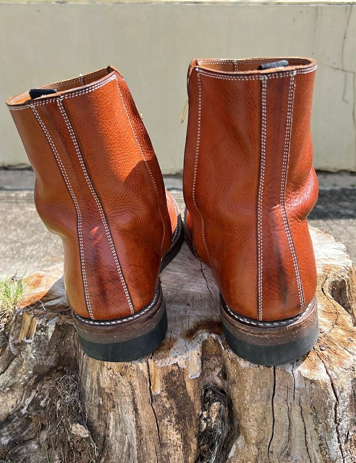 Photo by elmer.richard on March 5, 2026 of the Rolling Dub Trio Casper Boot in Brown Vachetta Virgilio.