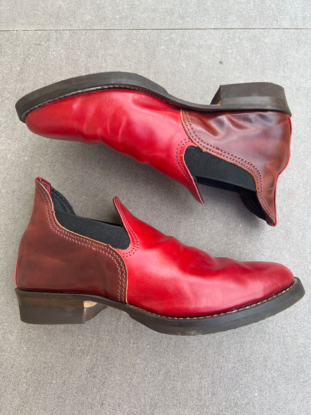 Photo by elmer.richard on November 7, 2022 of the Wesco Romeo in Shinki Cognac Shell Cordovan.