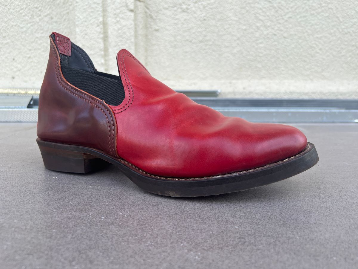 Photo by elmer.richard on November 7, 2022 of the Wesco Romeo in Shinki Cognac Shell Cordovan.