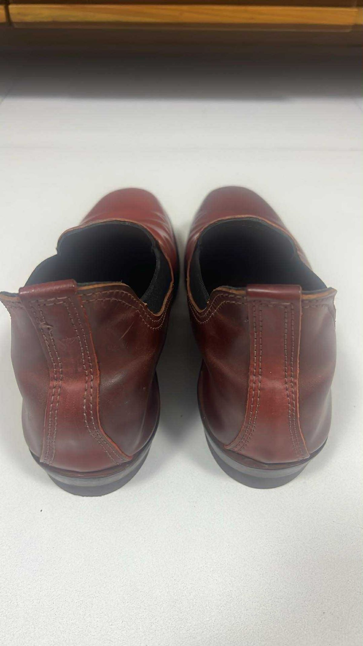 Photo by elmer.richard on October 5, 2025 of the Wesco Romeo in Shinki Ruby Red And Brown Shell Cordovan.