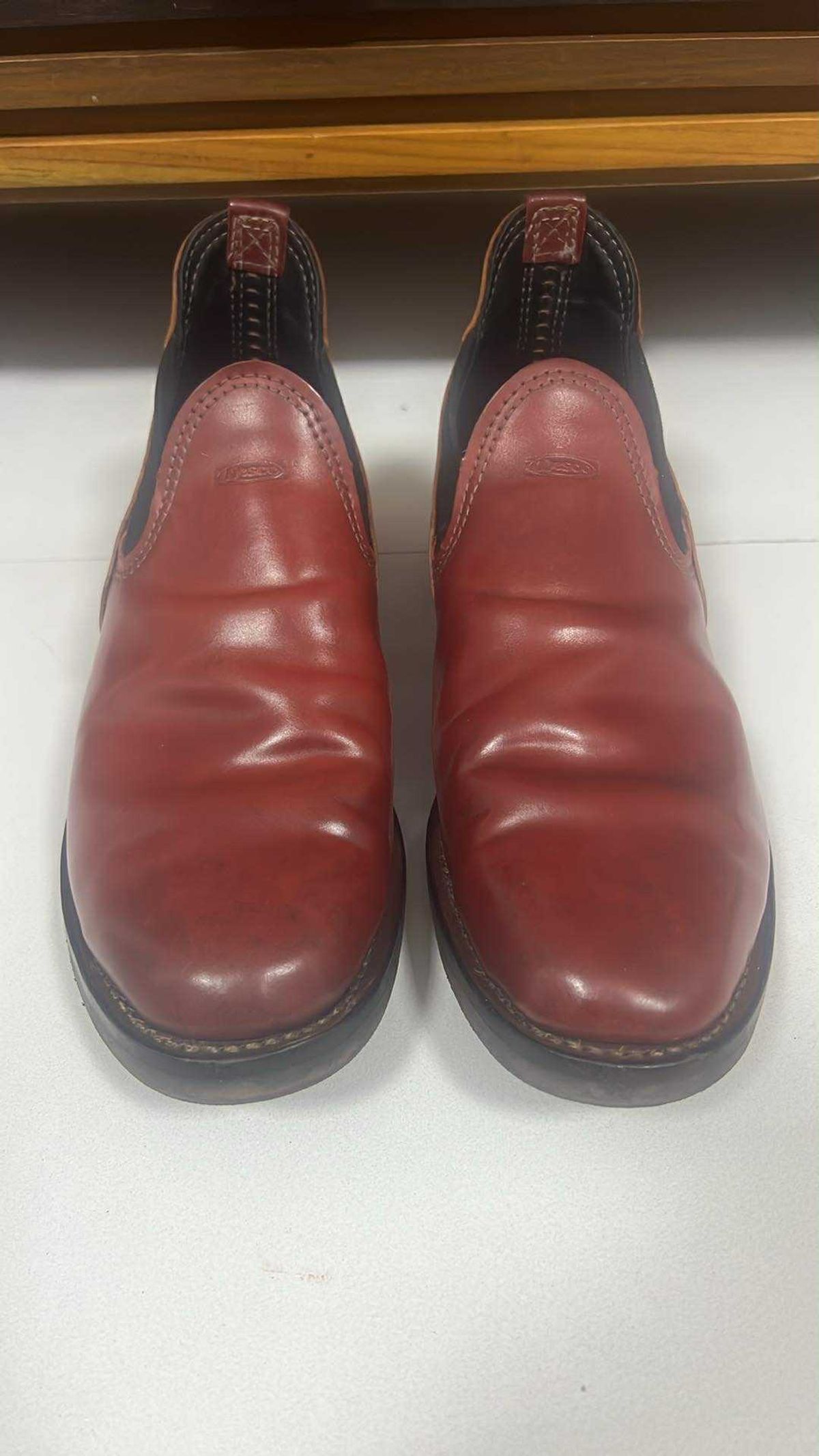 Photo by elmer.richard on October 5, 2025 of the Wesco Romeo in Shinki Ruby Red And Brown Shell Cordovan.