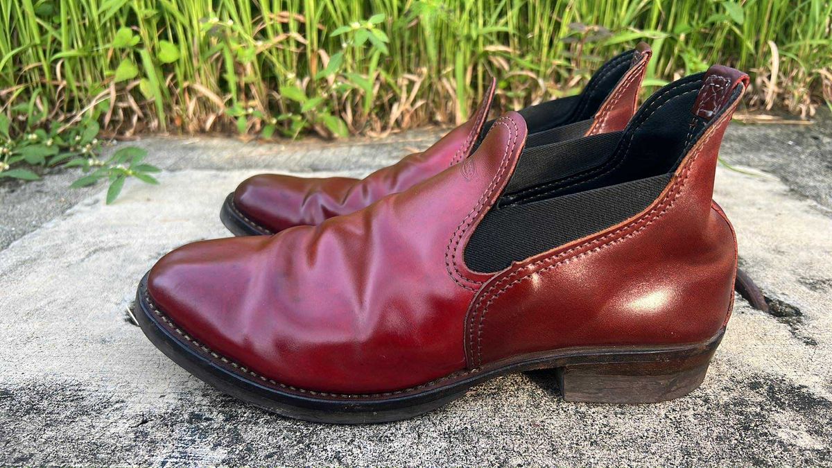 Photo by elmer.richard on November 4, 2025 of the Wesco Romeo in Shinki Ruby Red And Brown Shell Cordovan.