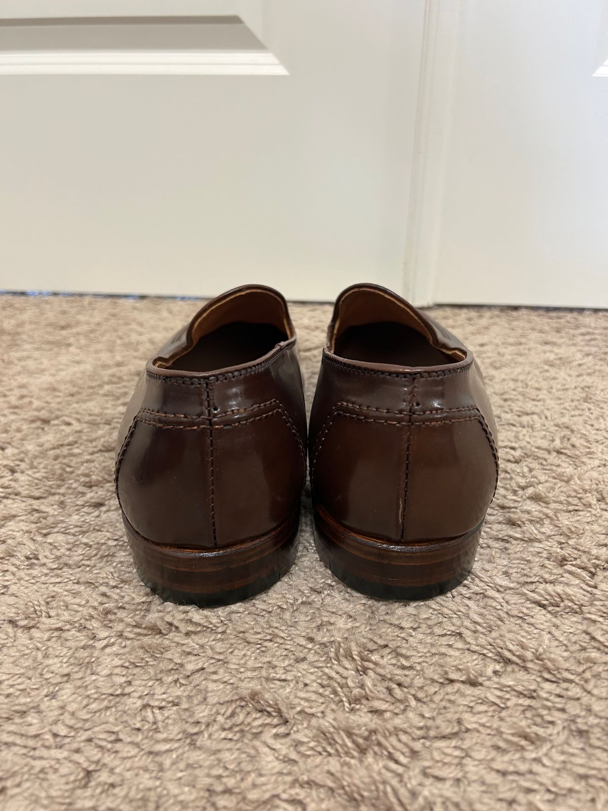 Photo by maguire6859 on October 9, 2023 of the Alden Plain Toe Loafer in Horween Ravello Shell Cordovan.