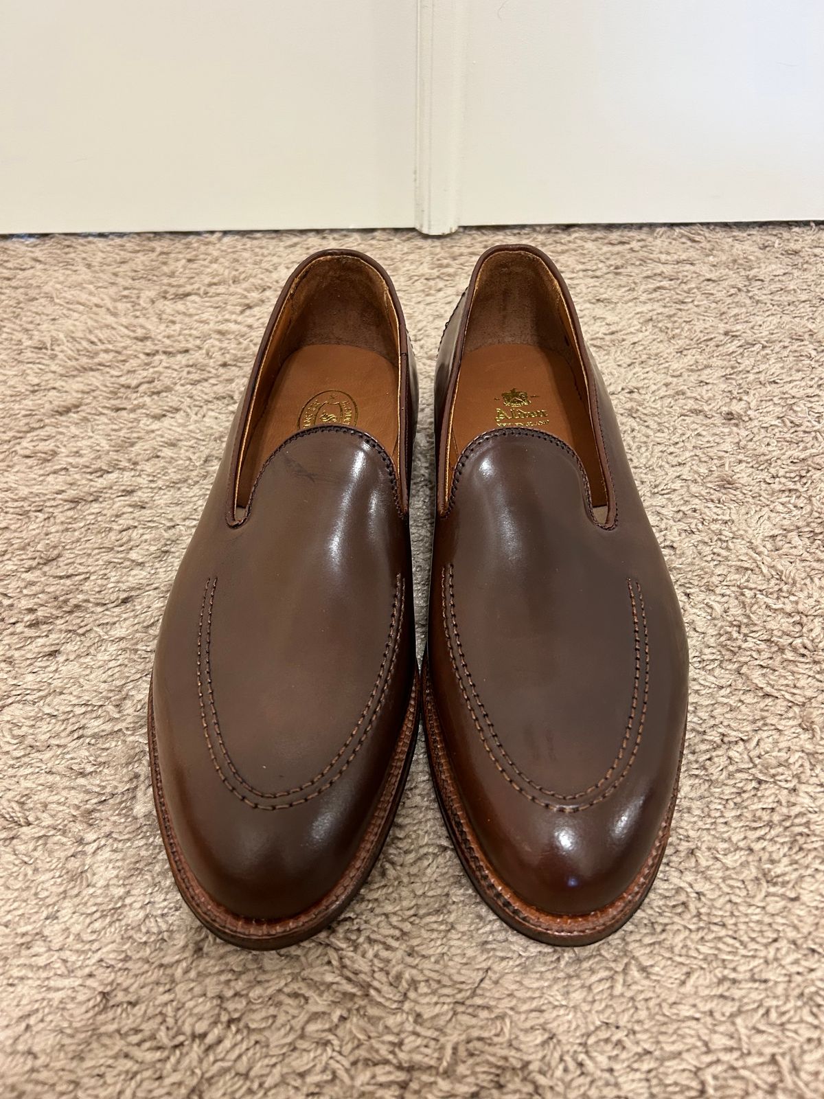 Photo by maguire6859 on October 9, 2023 of the Alden Plain Toe Loafer in Horween Ravello Shell Cordovan.