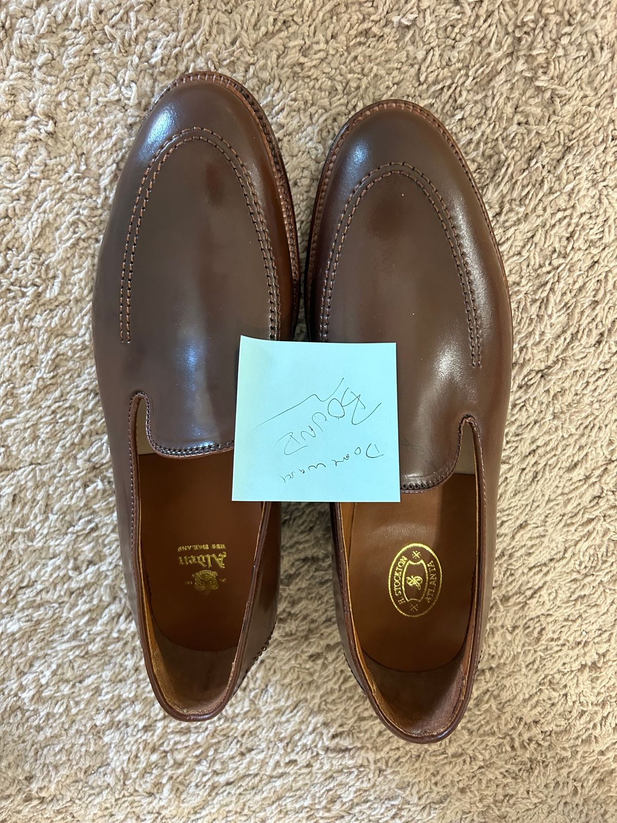 Photo by maguire6859 on October 9, 2023 of the Alden Plain Toe Loafer in Horween Ravello Shell Cordovan.