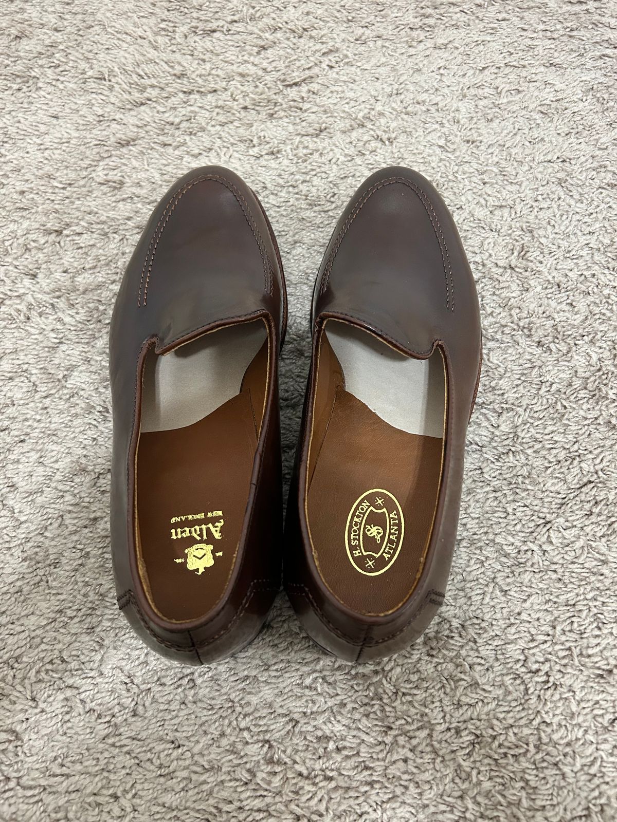 Photo by maguire6859 on October 9, 2023 of the Alden Plain Toe Loafer in Horween Ravello Shell Cordovan.
