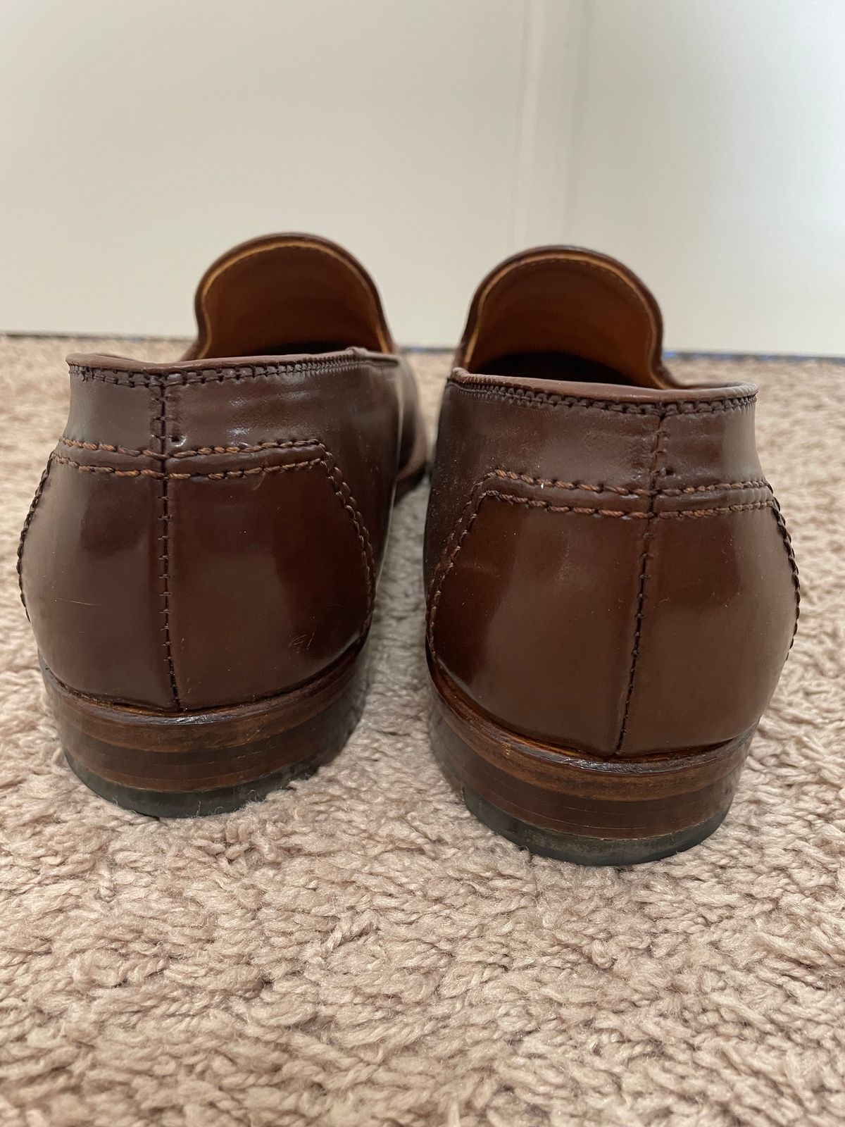 Photo by maguire6859 on November 3, 2023 of the Alden Plain Toe Loafer in Horween Ravello Shell Cordovan.