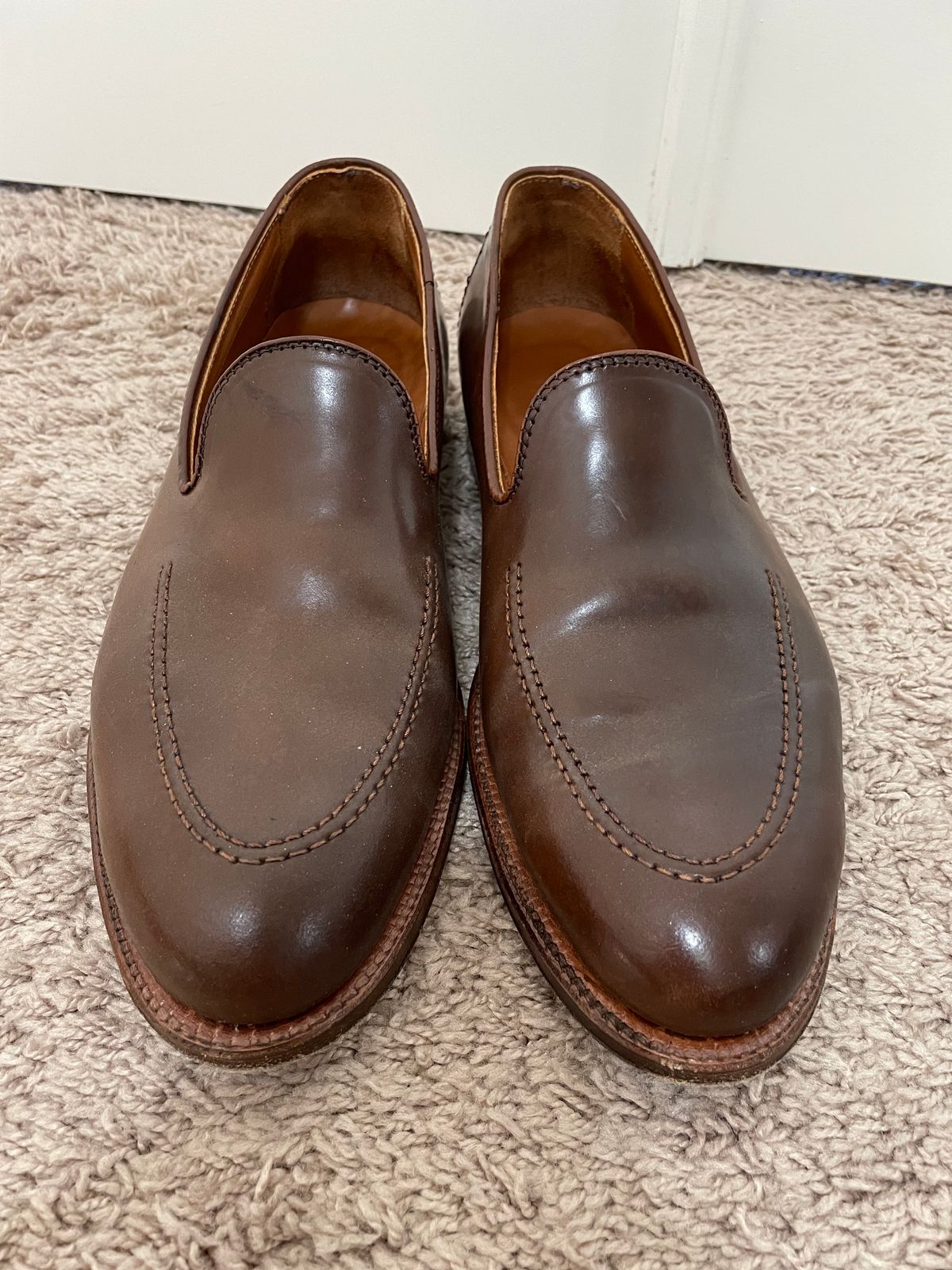 Photo by maguire6859 on November 3, 2023 of the Alden Plain Toe Loafer in Horween Ravello Shell Cordovan.