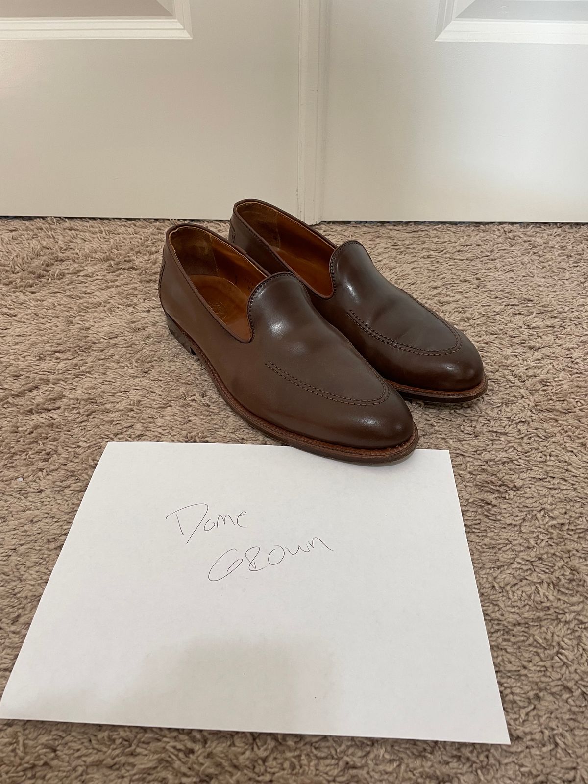 Photo by maguire6859 on November 3, 2023 of the Alden Plain Toe Loafer in Horween Ravello Shell Cordovan.