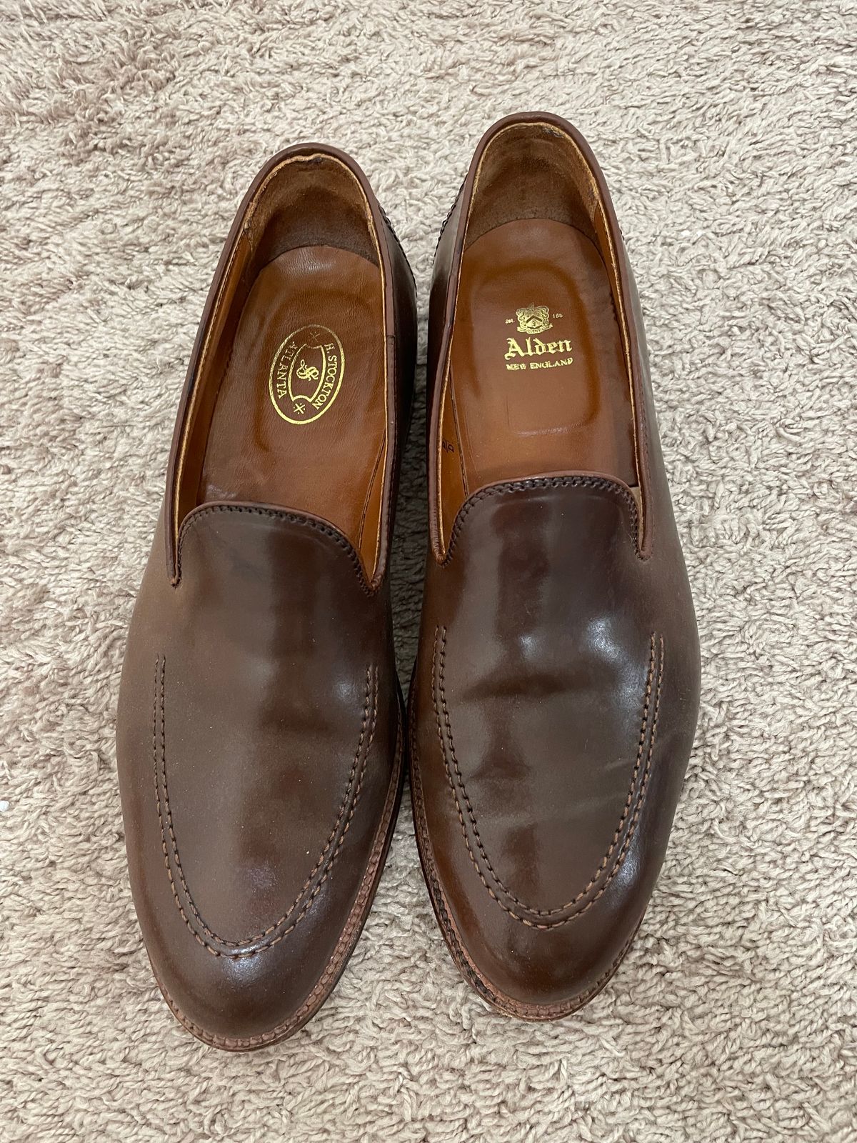 Photo by maguire6859 on November 3, 2023 of the Alden Plain Toe Loafer in Horween Ravello Shell Cordovan.