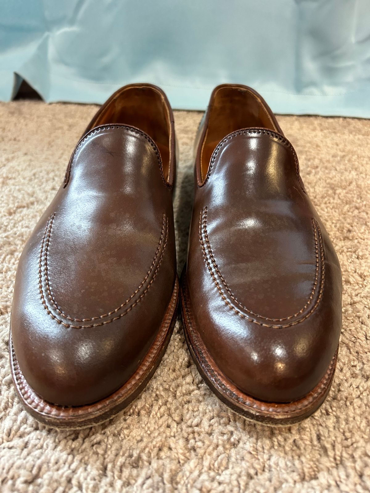Photo by maguire6859 on December 3, 2023 of the Alden Plain Toe Loafer in Horween Ravello Shell Cordovan.