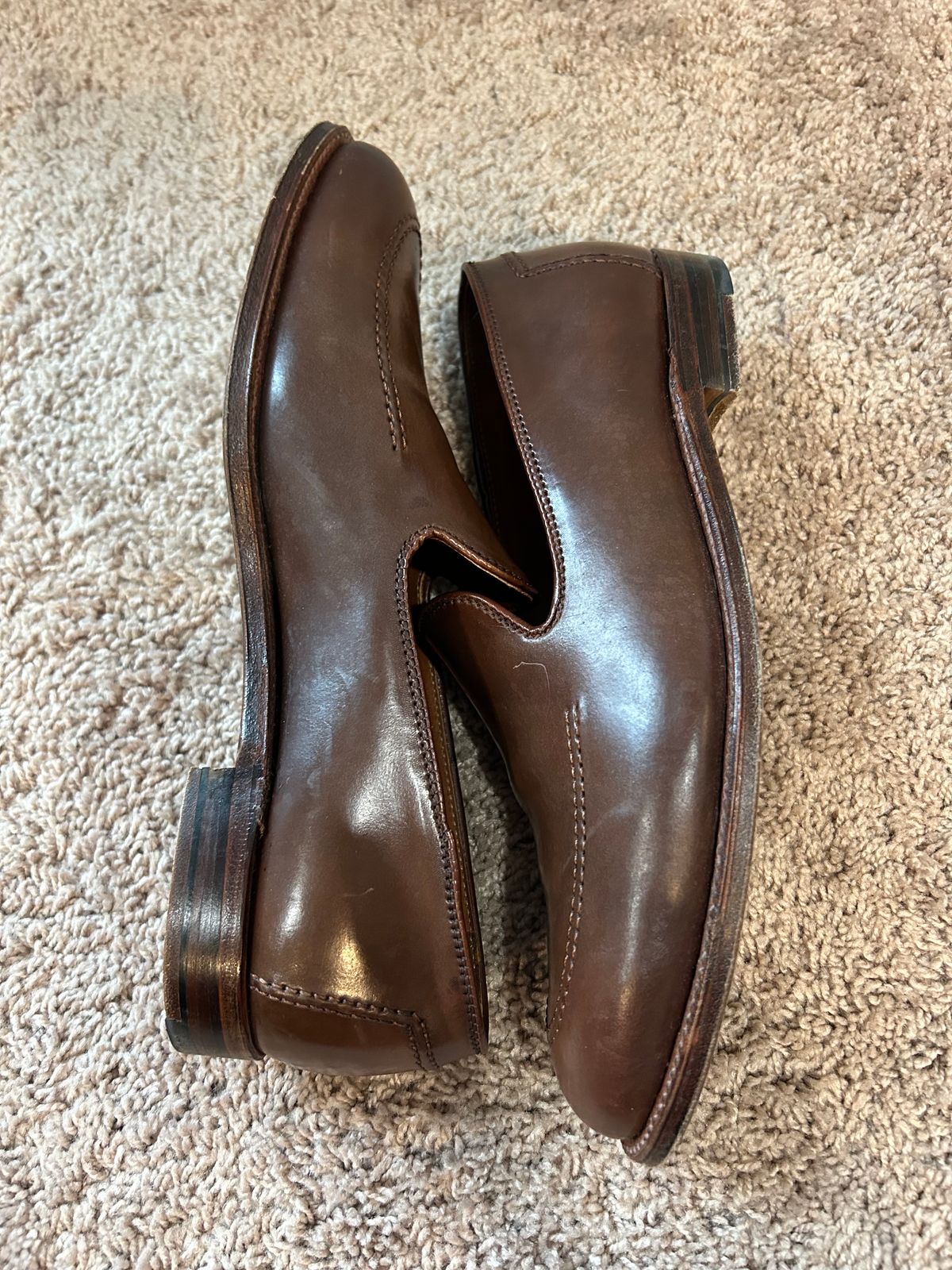 Photo by maguire6859 on December 3, 2023 of the Alden Plain Toe Loafer in Horween Ravello Shell Cordovan.