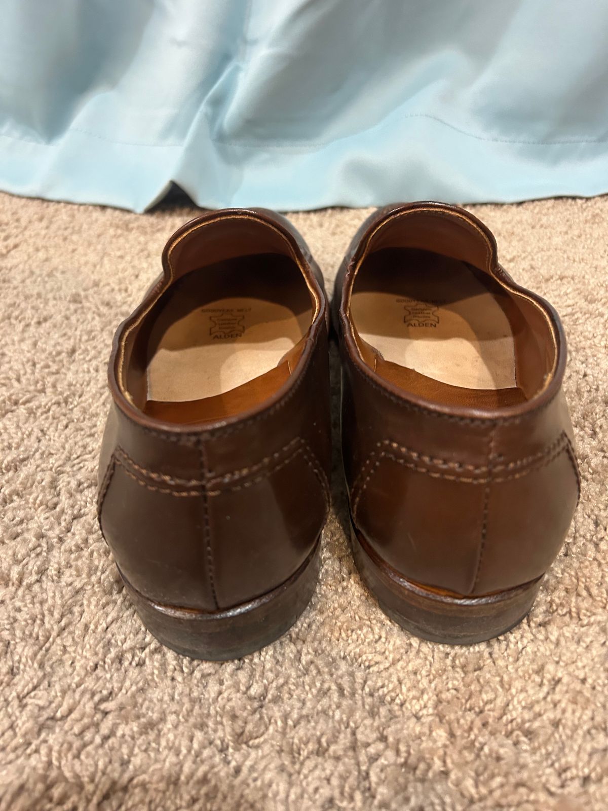 Photo by maguire6859 on January 4, 2024 of the Alden Plain Toe Loafer in Horween Ravello Shell Cordovan.
