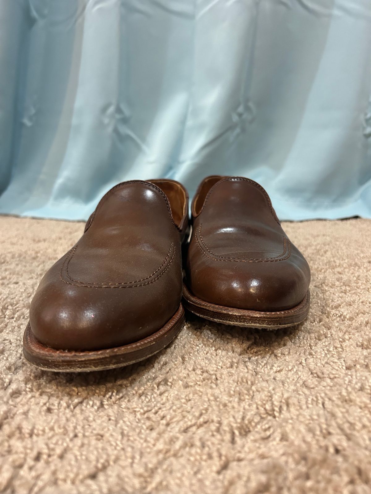 Photo by maguire6859 on January 4, 2024 of the Alden Plain Toe Loafer in Horween Ravello Shell Cordovan.