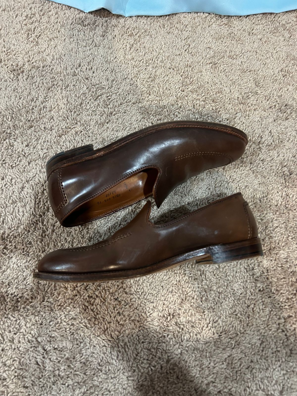 Photo by maguire6859 on January 4, 2024 of the Alden Plain Toe Loafer in Horween Ravello Shell Cordovan.