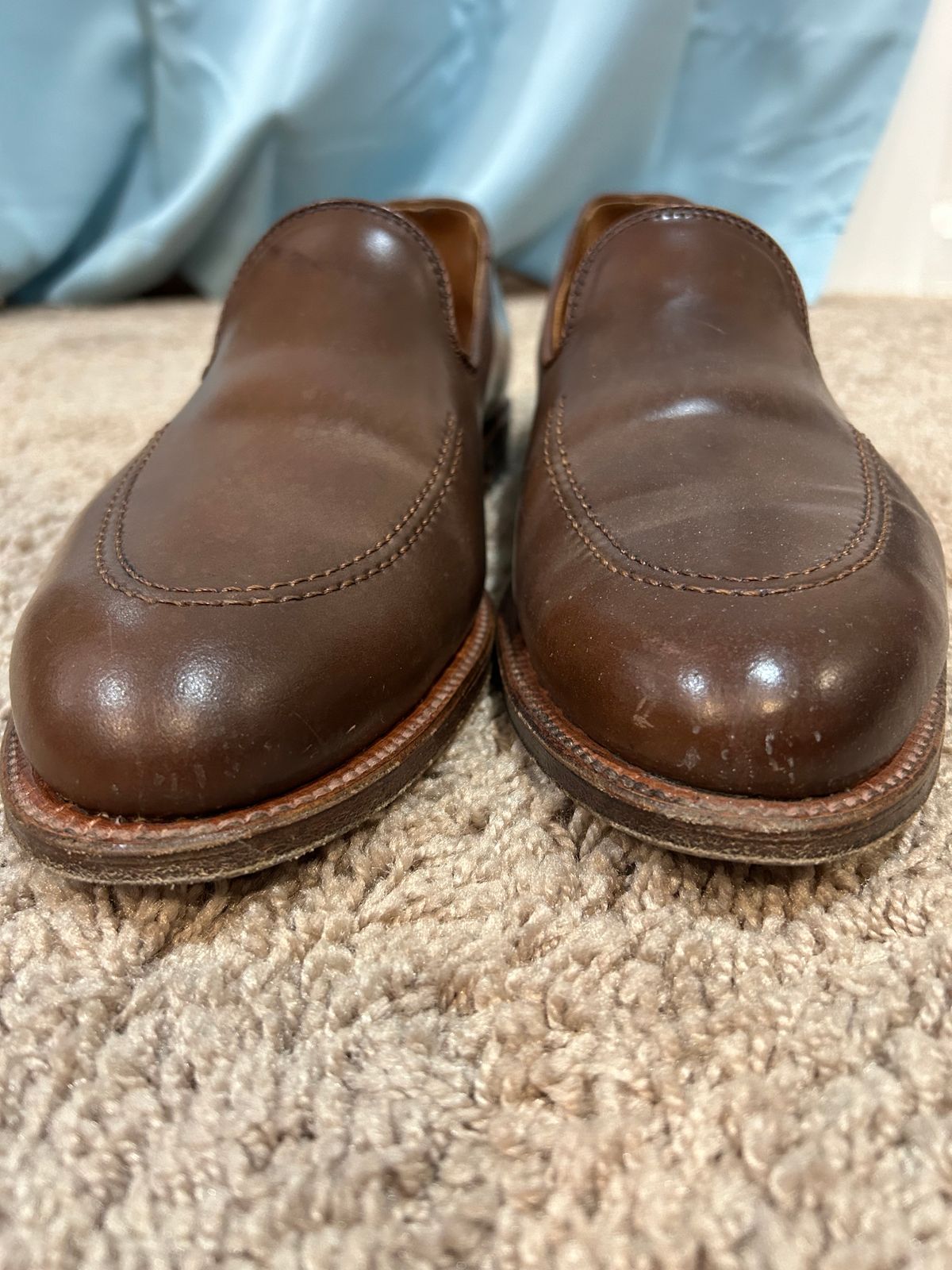 Photo by maguire6859 on February 3, 2024 of the Alden Plain Toe Loafer in Horween Ravello Shell Cordovan.