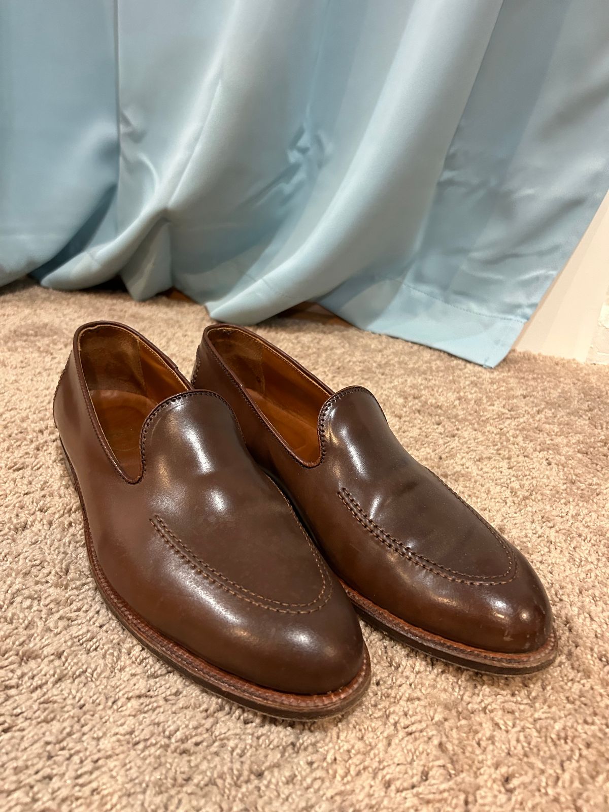 Photo by maguire6859 on February 3, 2024 of the Alden Plain Toe Loafer in Horween Ravello Shell Cordovan.