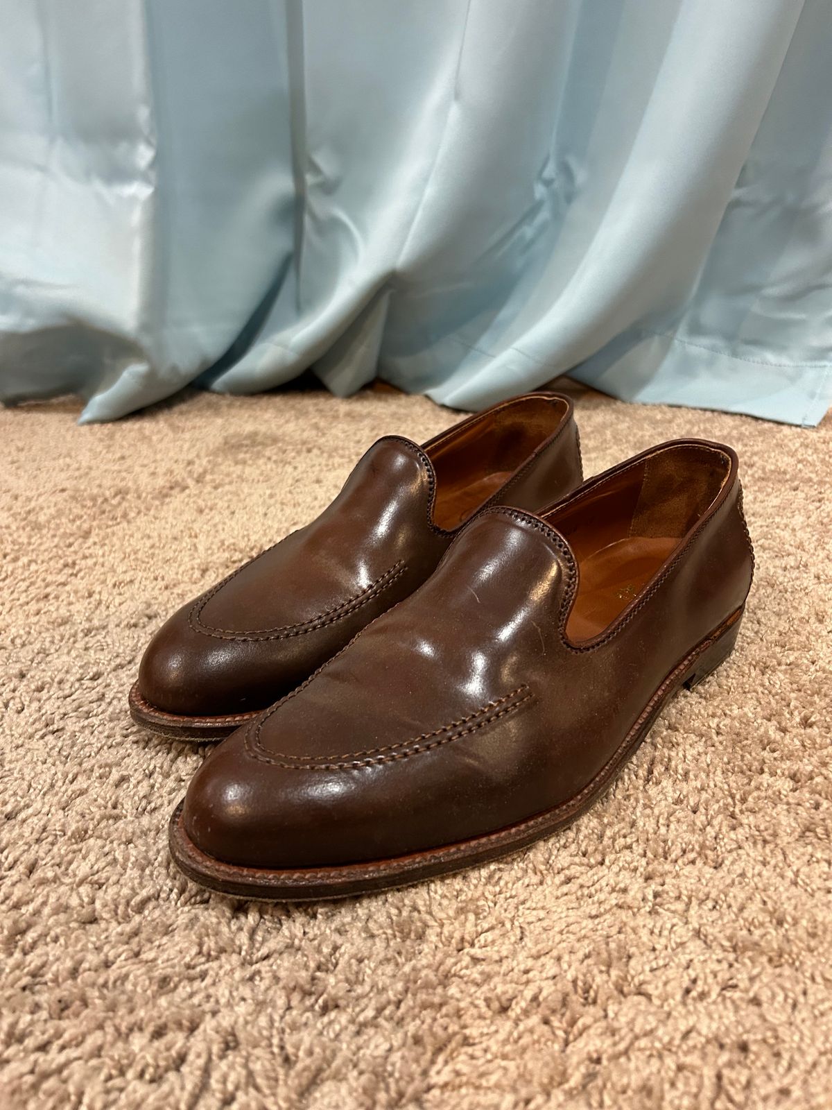 Photo by maguire6859 on February 3, 2024 of the Alden Plain Toe Loafer in Horween Ravello Shell Cordovan.
