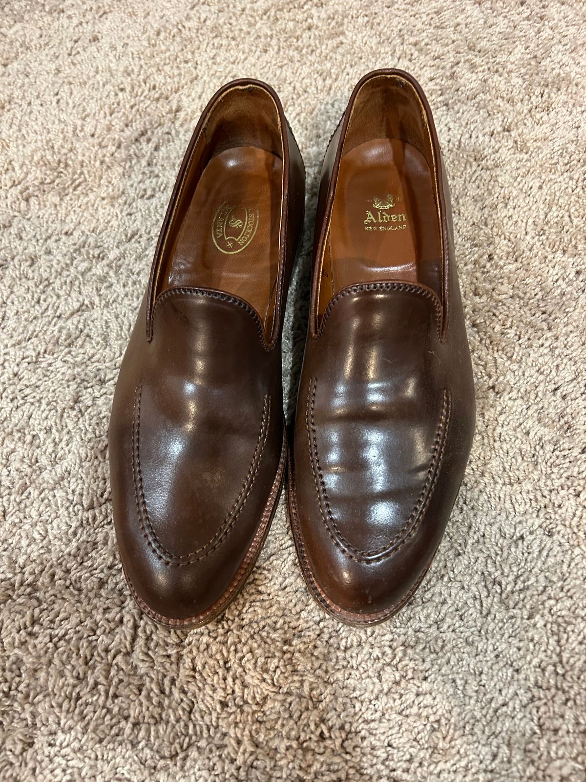Photo by maguire6859 on February 3, 2024 of the Alden Plain Toe Loafer in Horween Ravello Shell Cordovan.