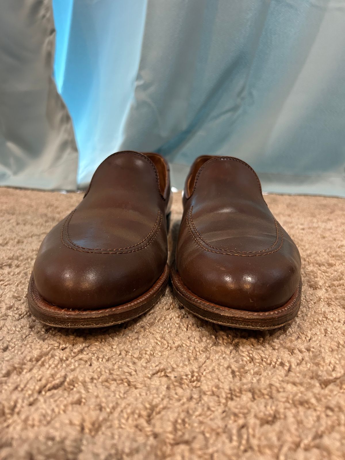 Photo by maguire6859 on March 1, 2024 of the Alden Plain Toe Loafer in Horween Ravello Shell Cordovan.
