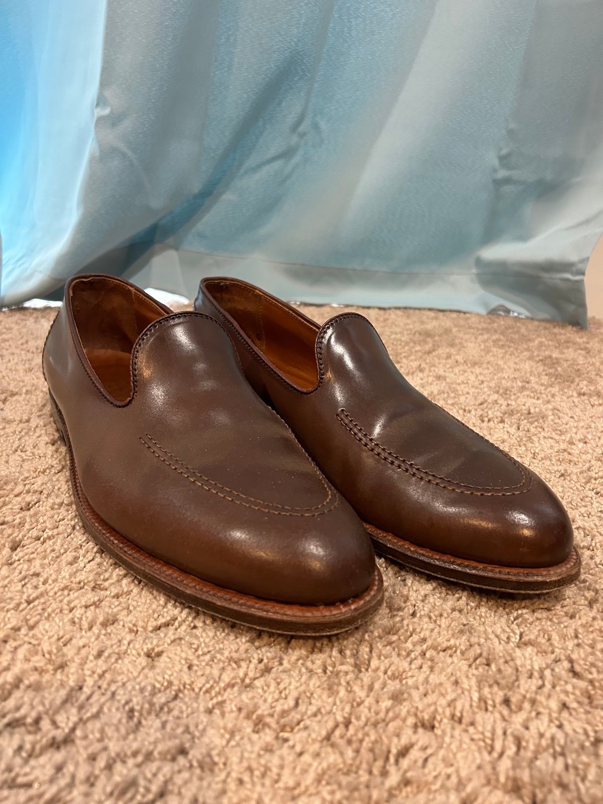 Photo by maguire6859 on March 1, 2024 of the Alden Plain Toe Loafer in Horween Ravello Shell Cordovan.