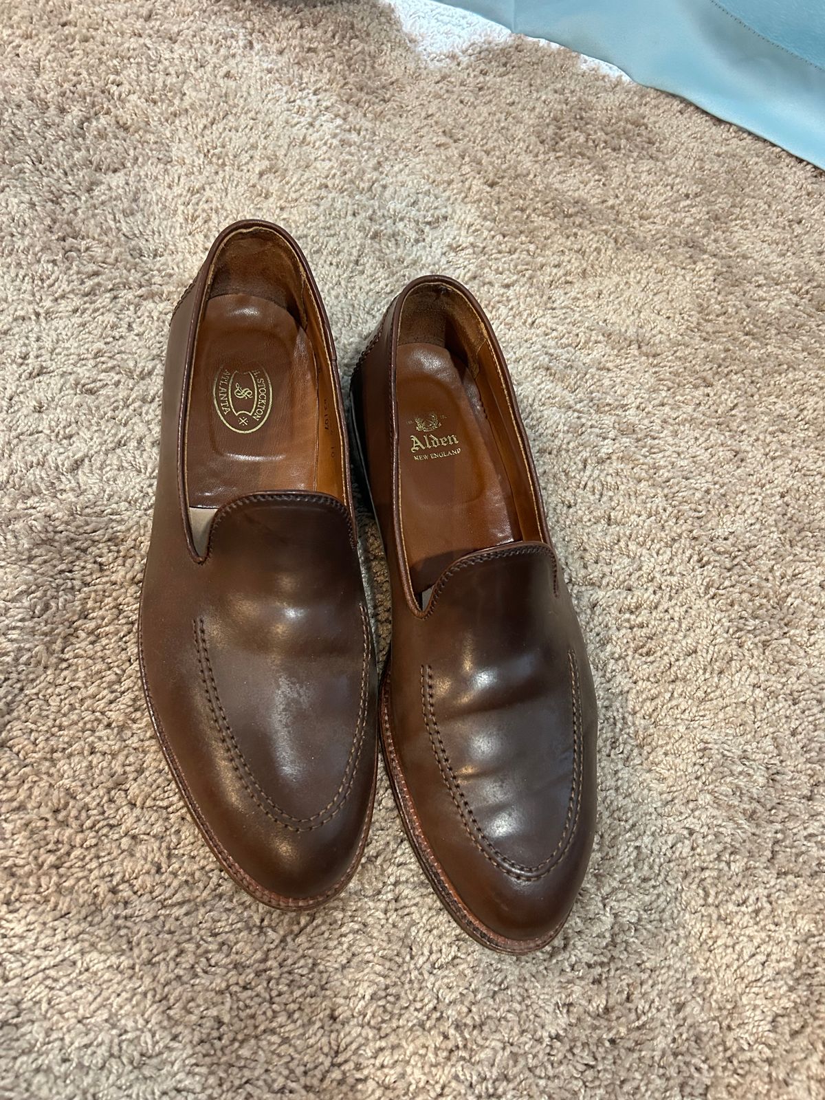 Photo by maguire6859 on March 1, 2024 of the Alden Plain Toe Loafer in Horween Ravello Shell Cordovan.