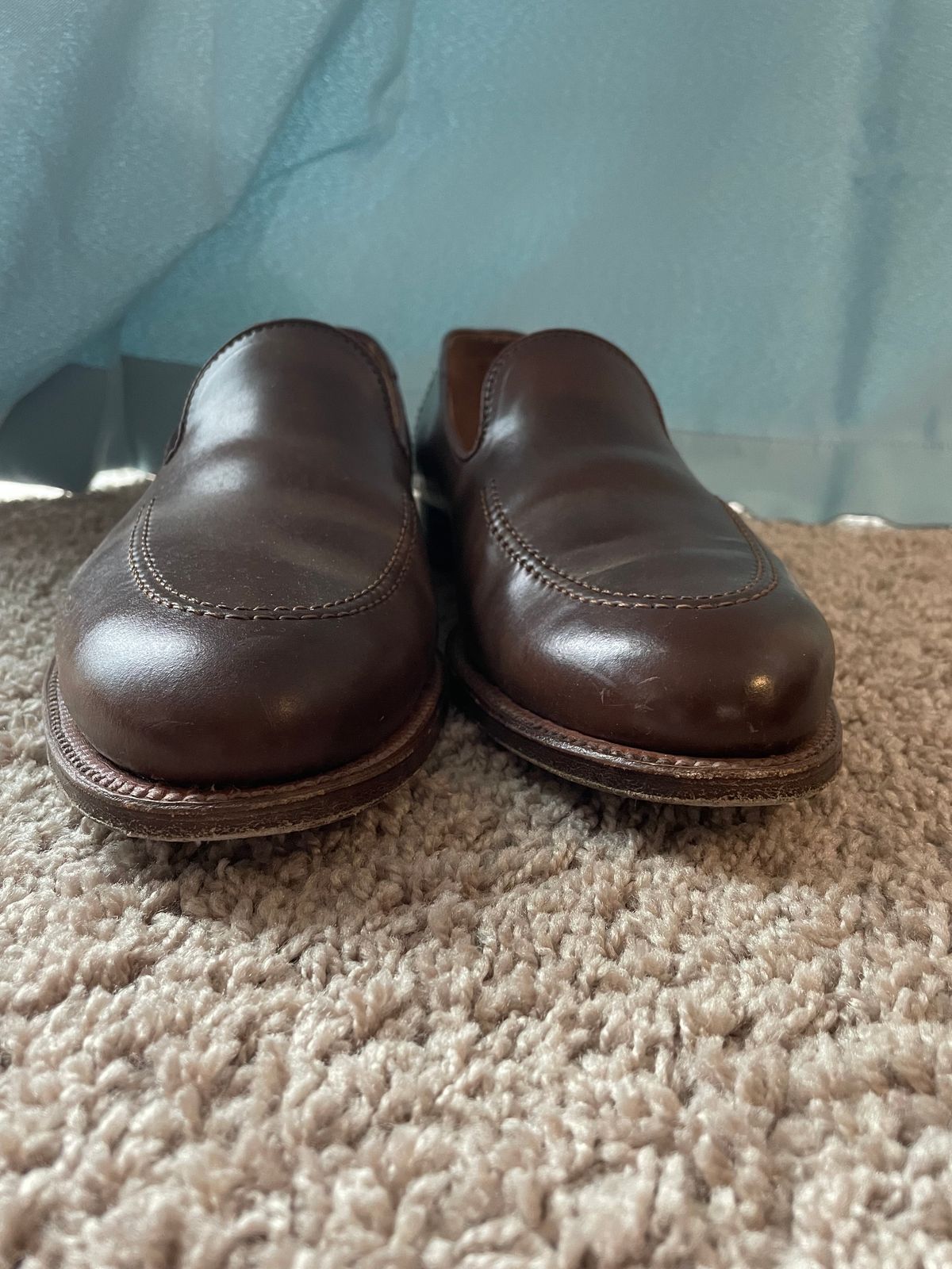 Photo by maguire6859 on April 1, 2024 of the Alden Plain Toe Loafer in Horween Ravello Shell Cordovan.
