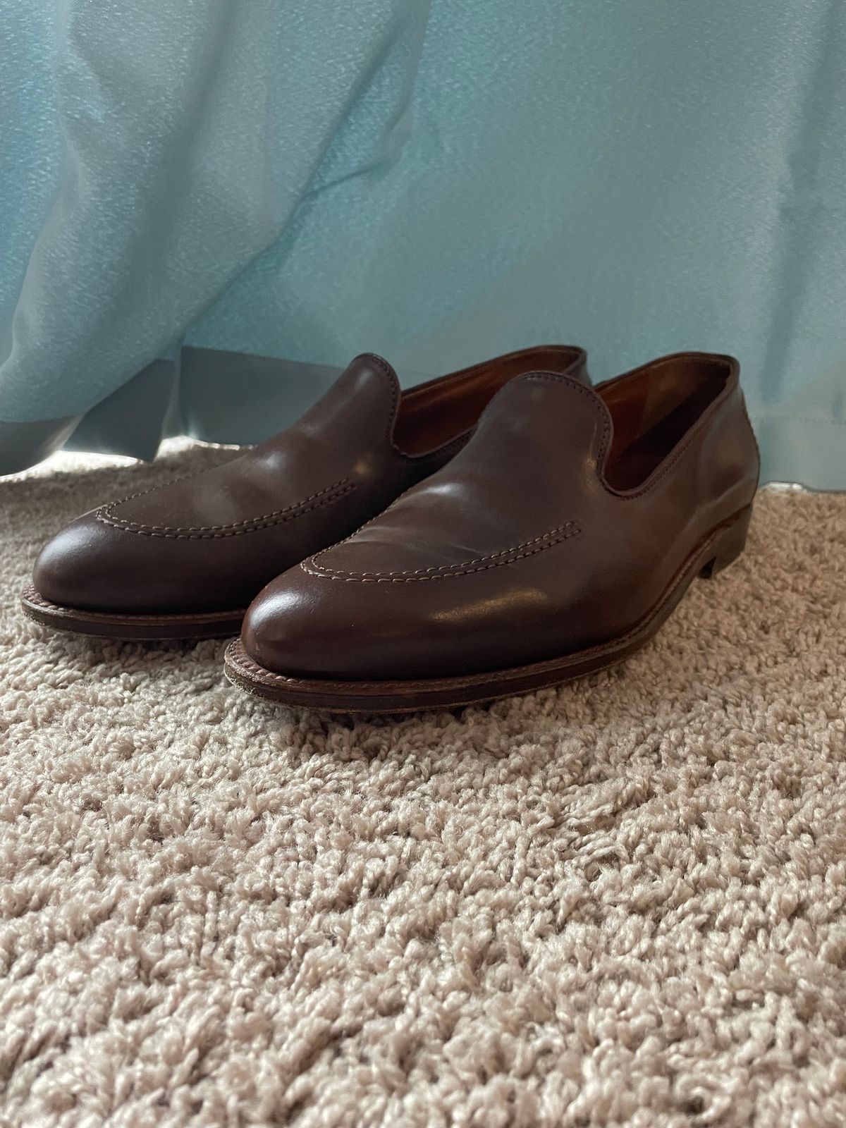 Photo by maguire6859 on April 1, 2024 of the Alden Plain Toe Loafer in Horween Ravello Shell Cordovan.