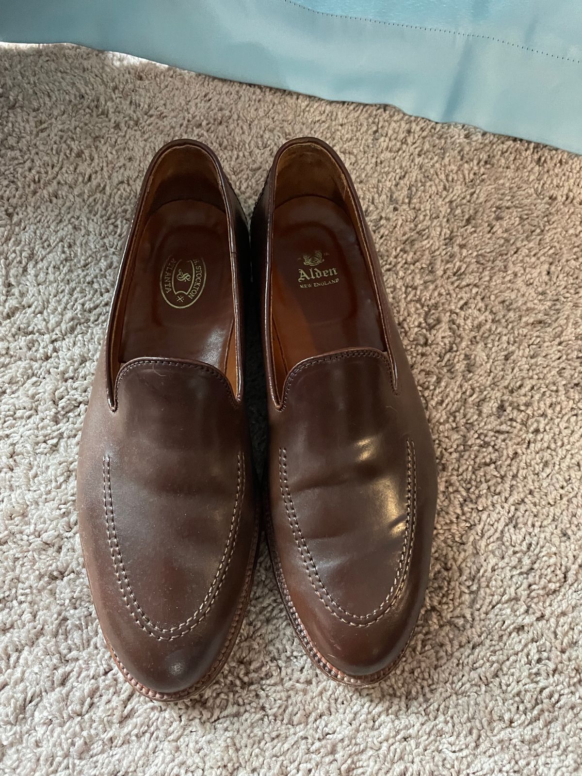 Photo by maguire6859 on April 1, 2024 of the Alden Plain Toe Loafer in Horween Ravello Shell Cordovan.