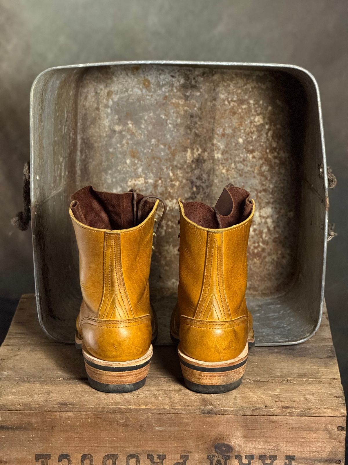 Photo by DocLineman on October 9, 2025 of the Nicks Ranger MTO in Horween Acorn Cypress.