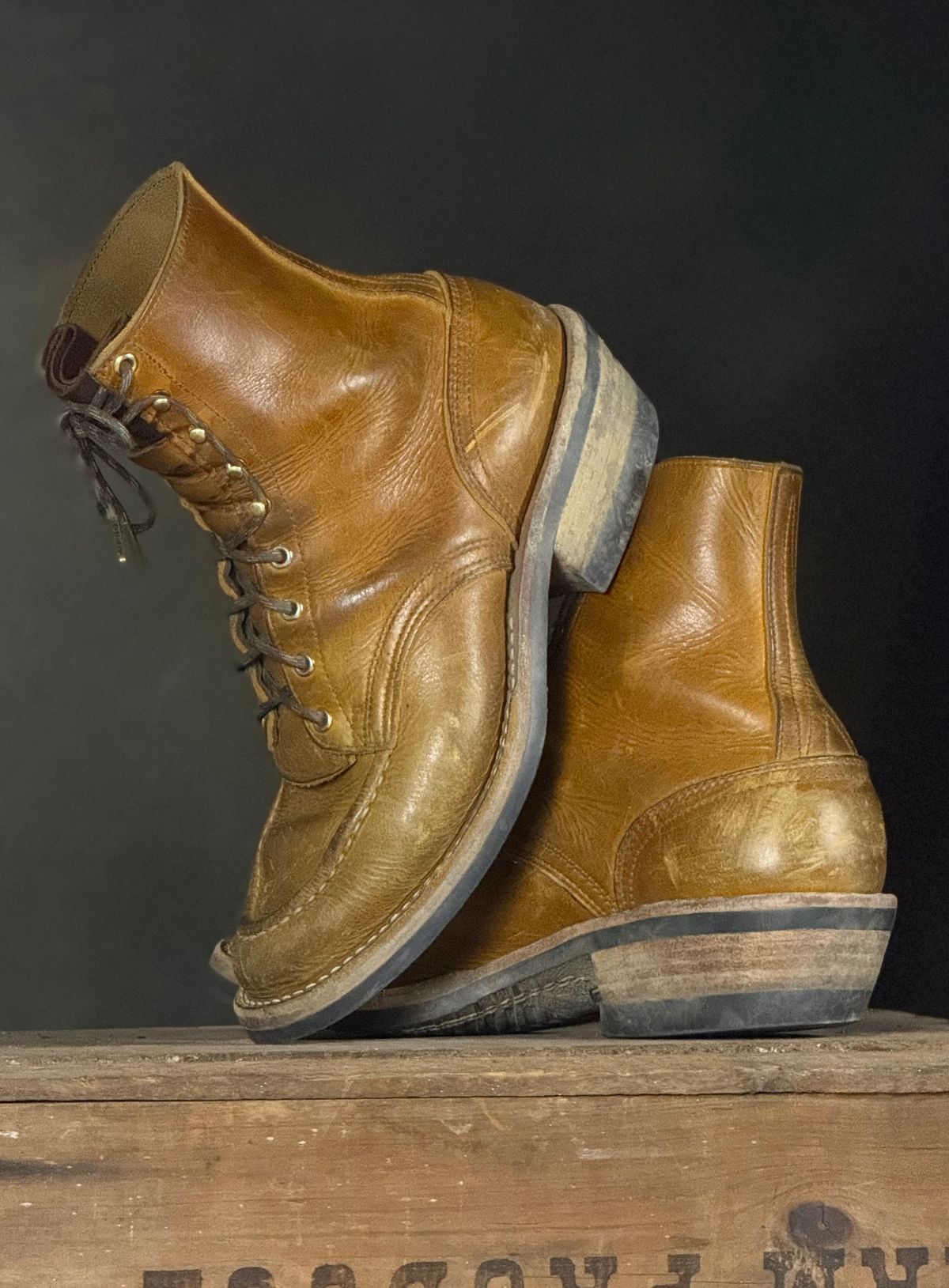 Photo by DocLineman on January 25, 2026 of the Nicks Ranger MTO in Horween Acorn Cypress.