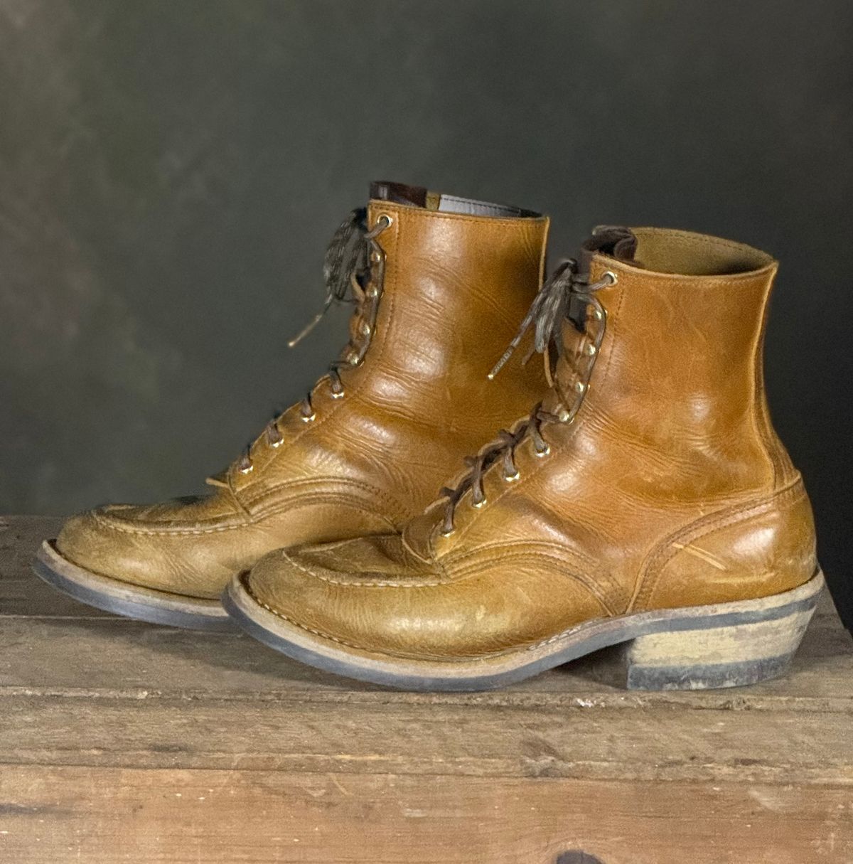 Photo by DocLineman on January 25, 2026 of the Nicks Ranger MTO in Horween Acorn Cypress.