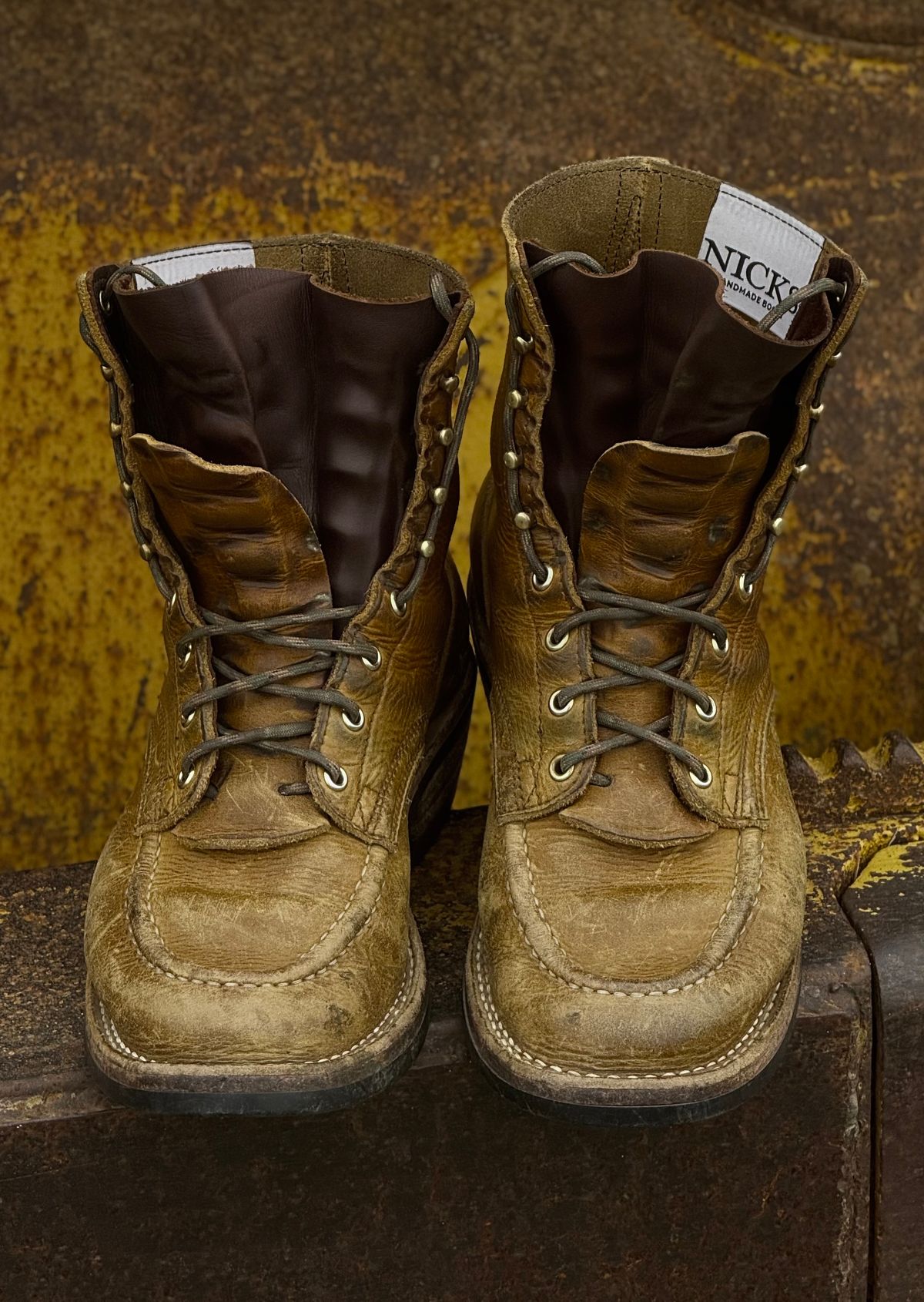 Photo by DocLineman on March 27, 2026 of the Nicks Ranger MTO in Horween Acorn Cypress.