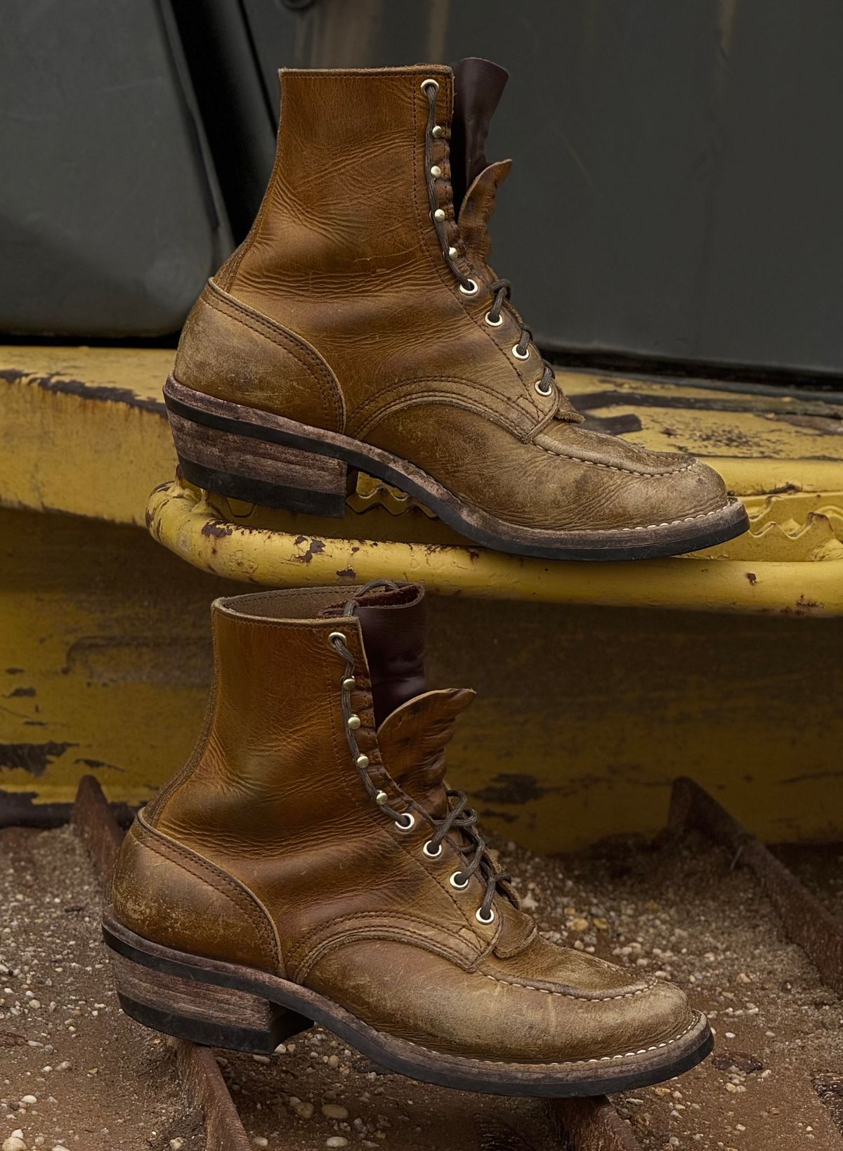 Photo by DocLineman on March 27, 2026 of the Nicks Ranger MTO in Horween Acorn Cypress.