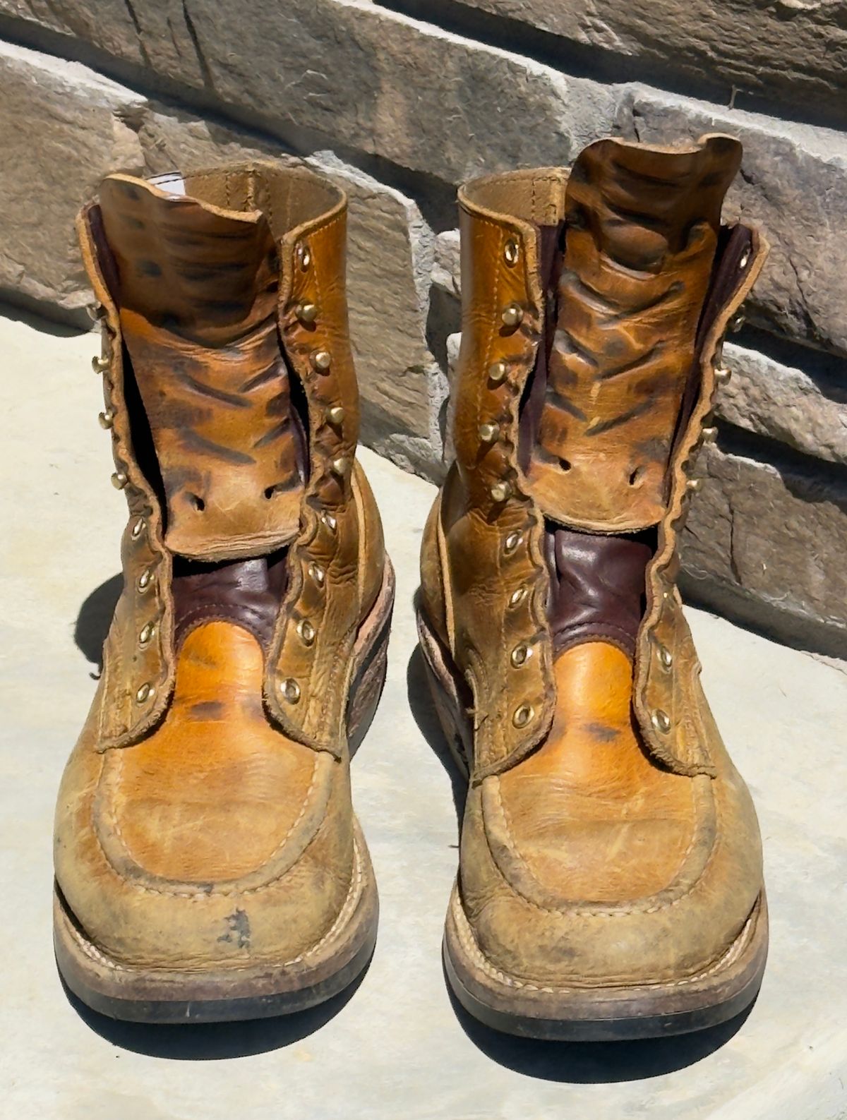 Photo by DocLineman on June 21, 2026 of the Nicks Ranger MTO in Horween Acorn Cypress.