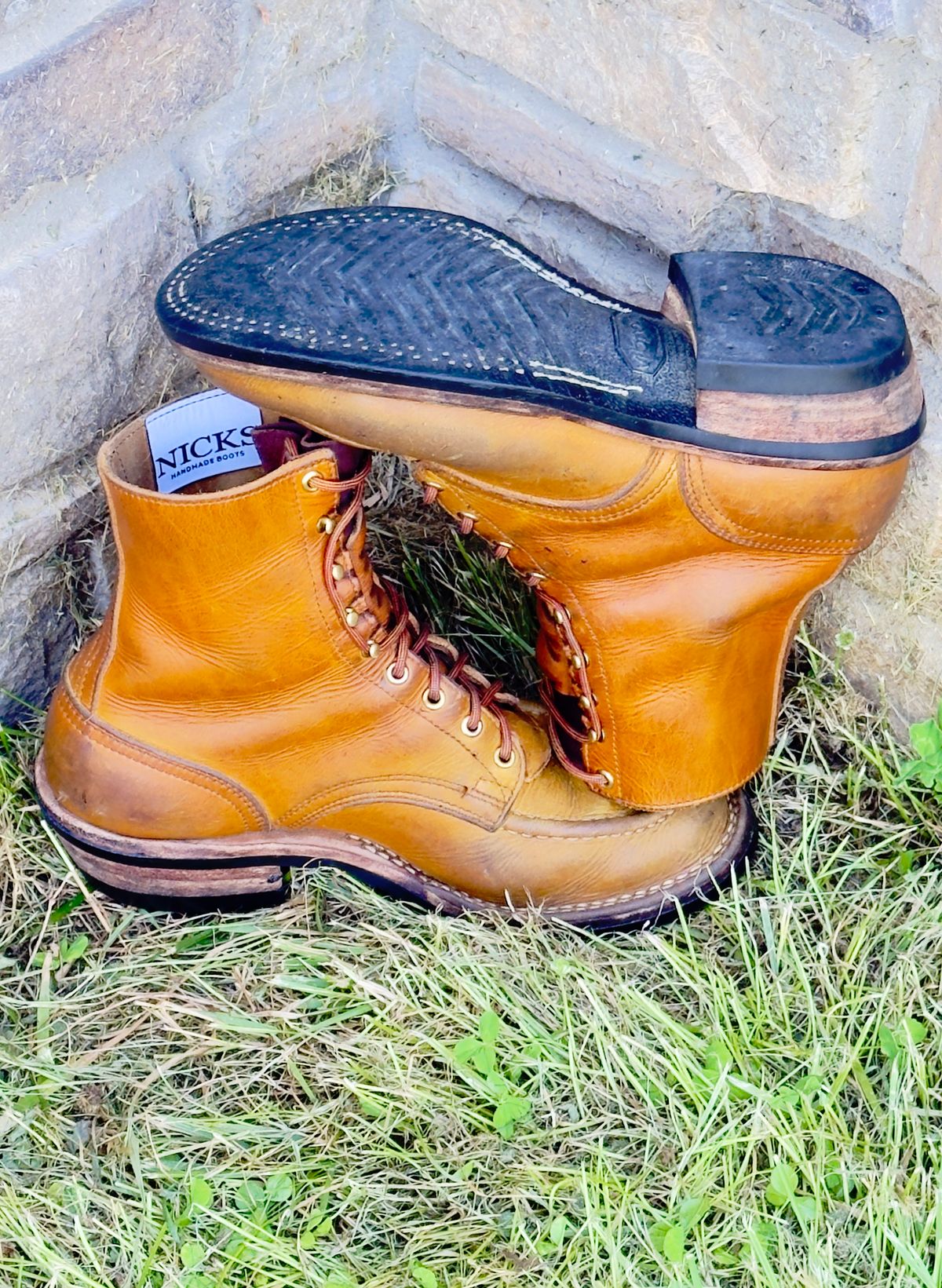 Photo by DocLineman on June 25, 2026 of the Nicks Ranger MTO in Horween Acorn Cypress.