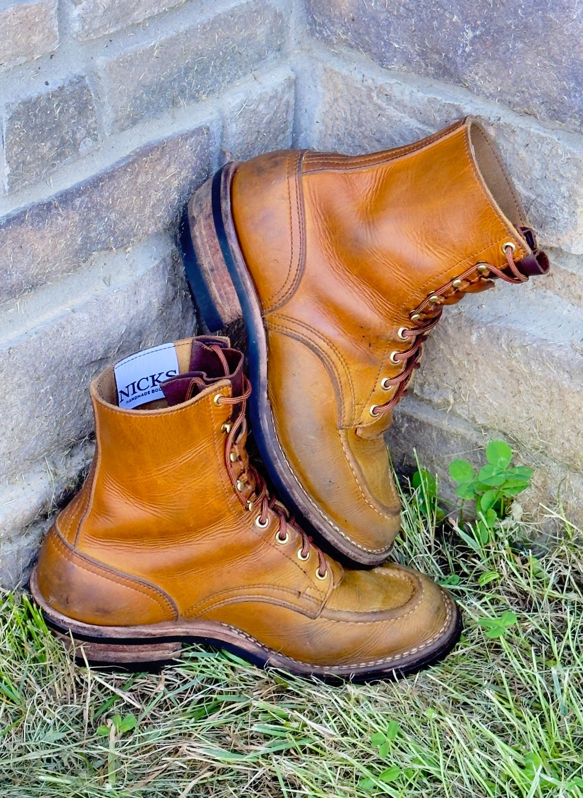 Photo by DocLineman on June 25, 2026 of the Nicks Ranger MTO in Horween Acorn Cypress.