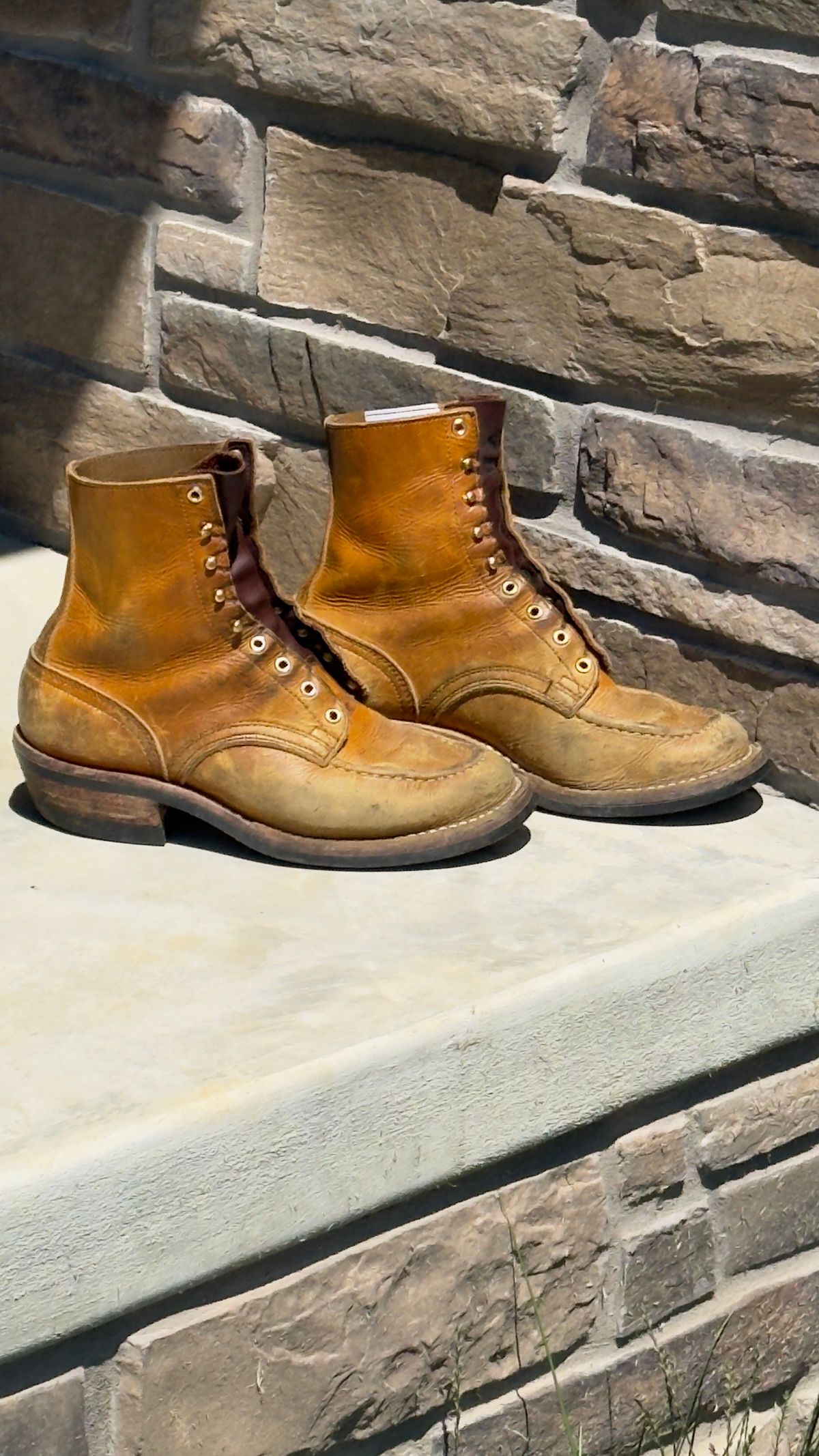 Photo by DocLineman on June 21, 2026 of the Nicks Ranger MTO in Horween Acorn Cypress.