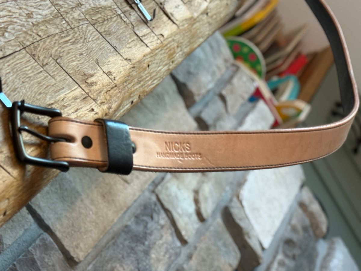 Photo by DocLineman on November 2, 2025 of the Nicks Natural Blackout in Wickett & Craig Natural Veg Tan.