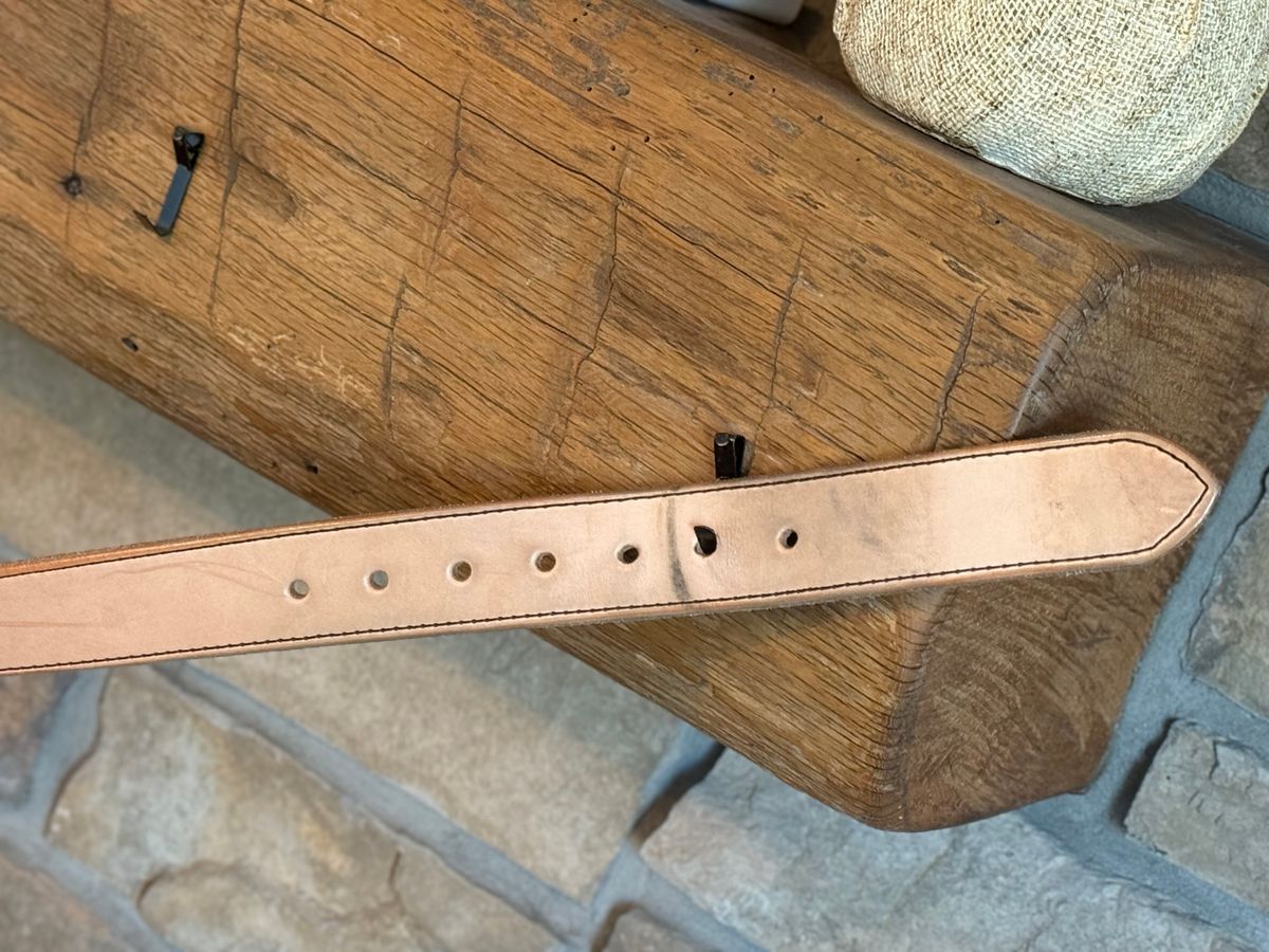 Photo by DocLineman on November 2, 2025 of the Nicks Natural Blackout in Wickett & Craig Natural Veg Tan.