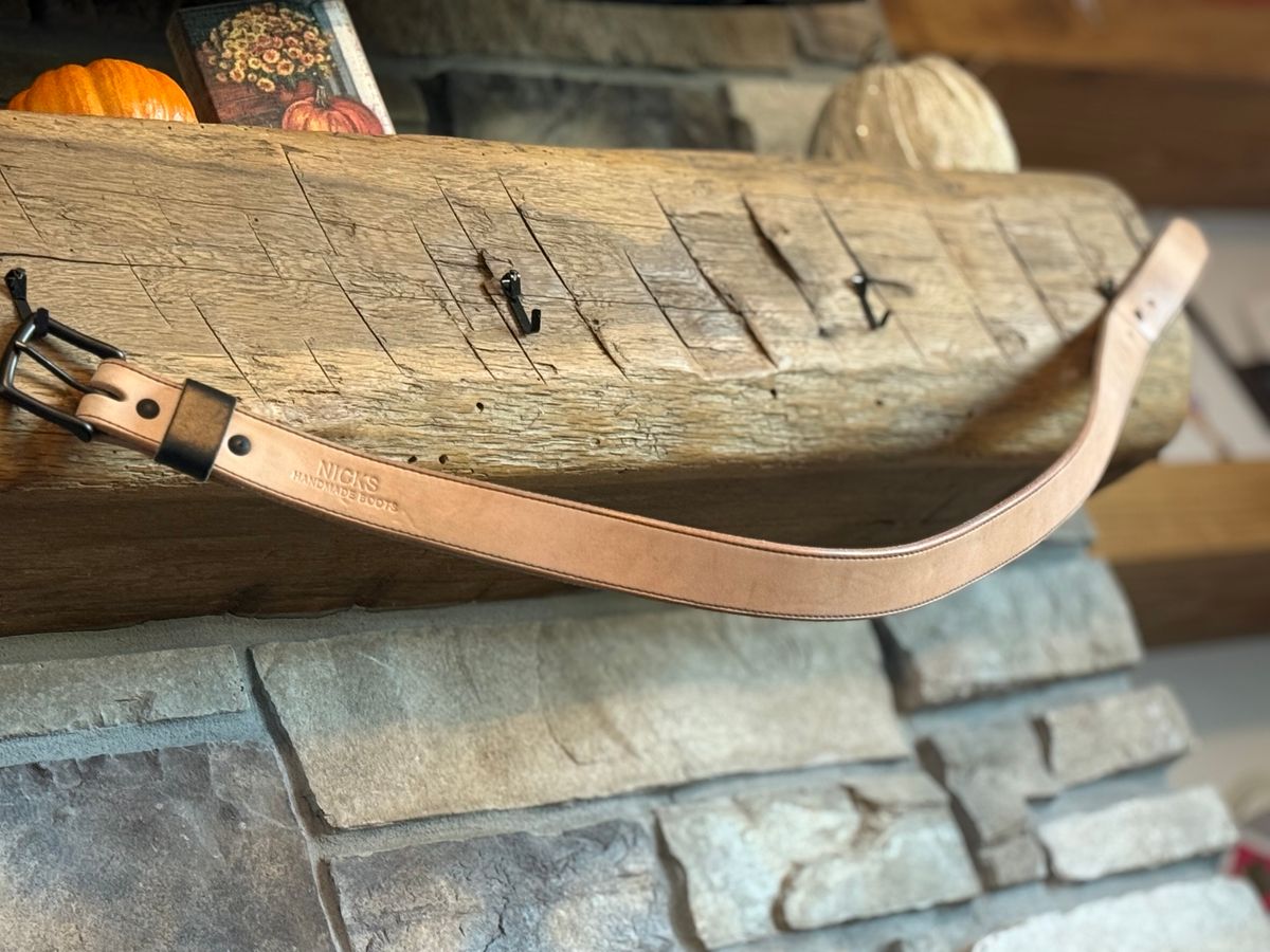 Photo by DocLineman on November 2, 2025 of the Nicks Natural Blackout in Wickett & Craig Natural Veg Tan.