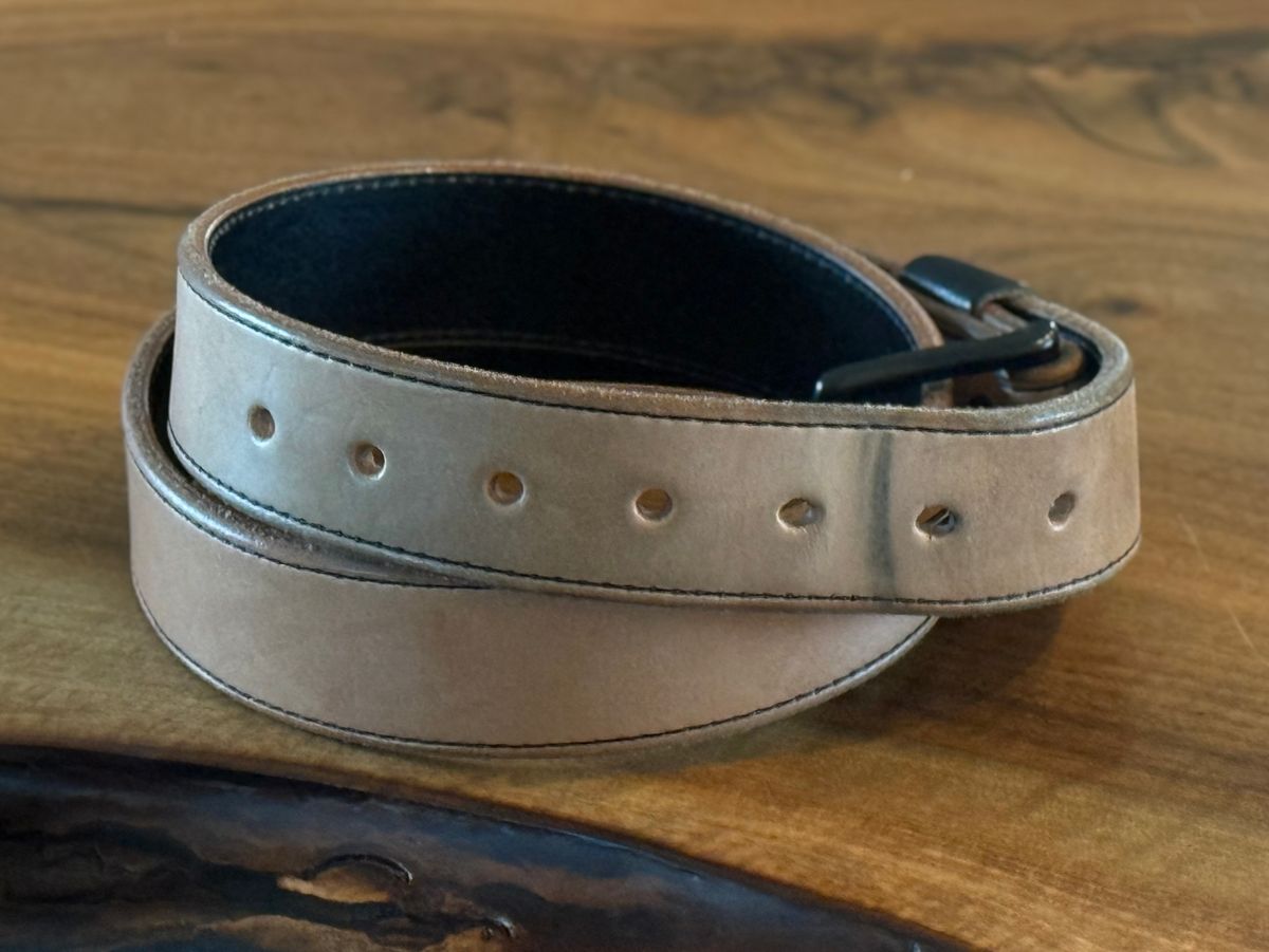 Photo by DocLineman on January 2, 2026 of the Nicks Natural Blackout in Wickett & Craig Natural Veg Tan.