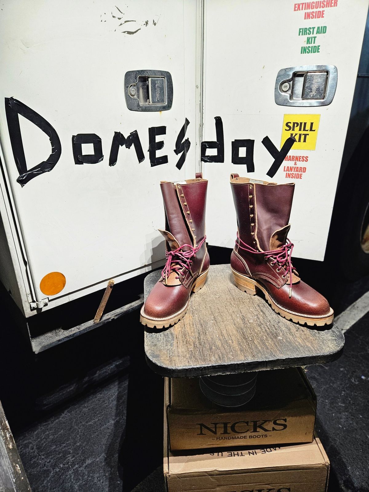Photo by DocLineman on October 1, 2024 of the Nicks MTO in Horween Tan Waxed Flesh.