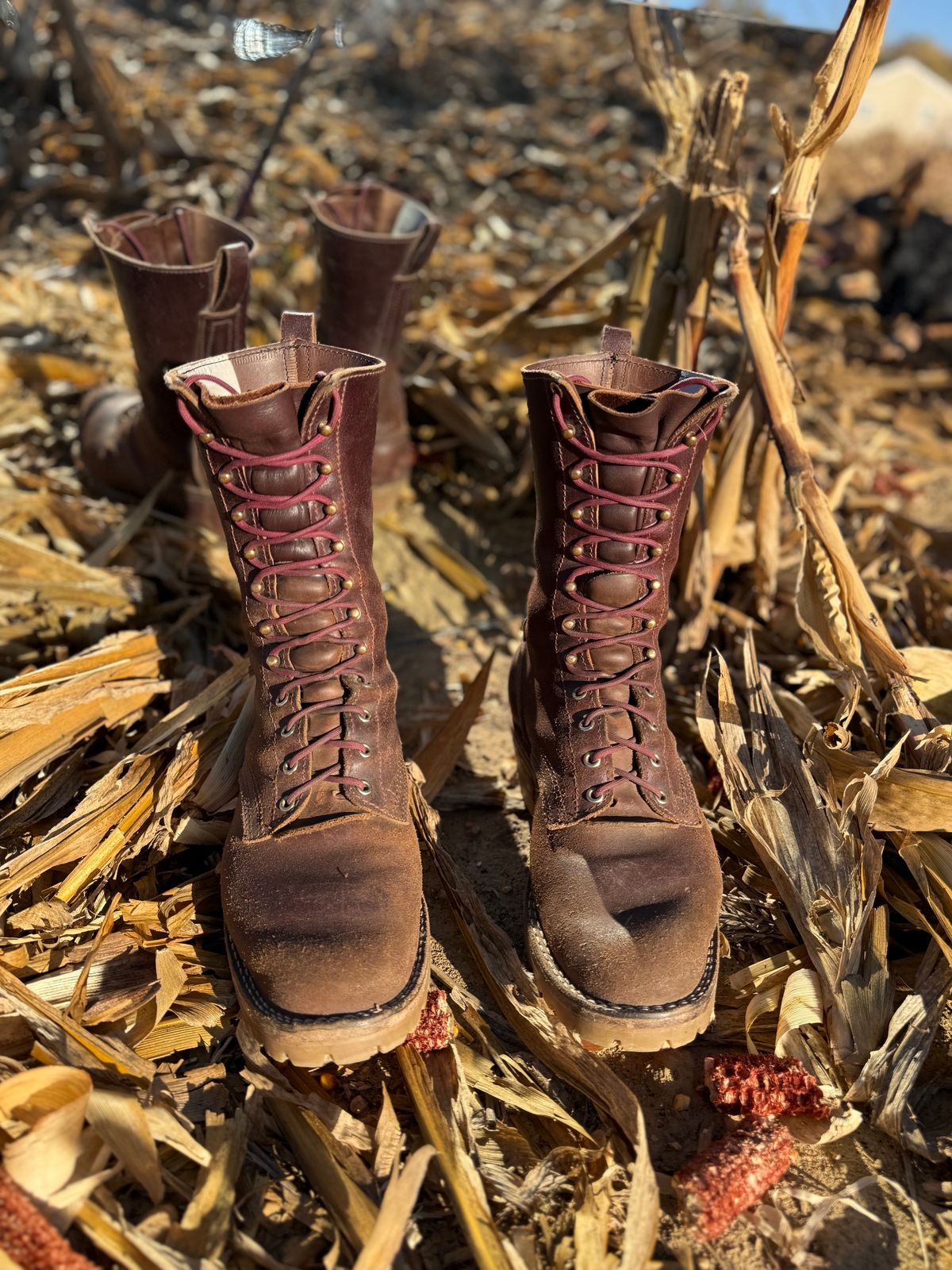 Photo by DocLineman on November 1, 2024 of the Nicks MTO in Horween Tan Waxed Flesh.