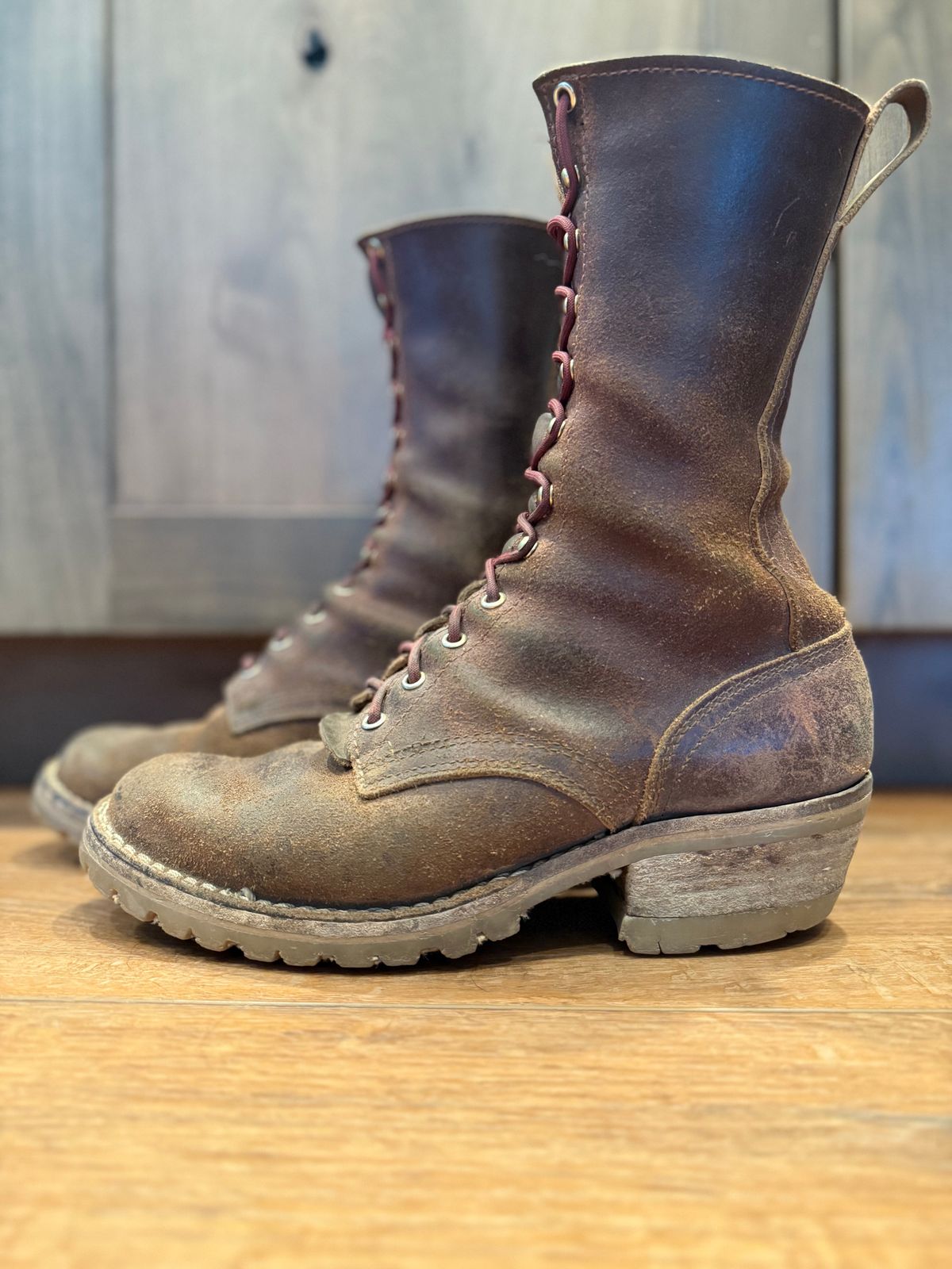 Photo by DocLineman on February 1, 2025 of the Nicks MTO in Horween Tan Waxed Flesh.