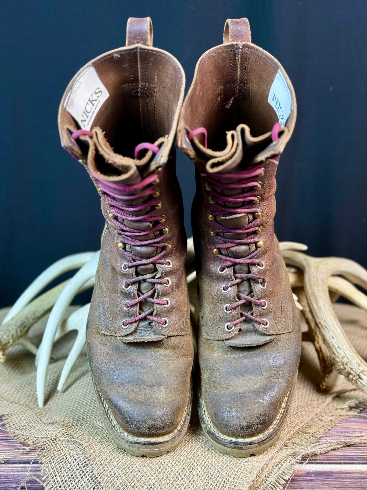 Photo by DocLineman on May 3, 2025 of the Nicks MTO in Horween Tan Waxed Flesh.