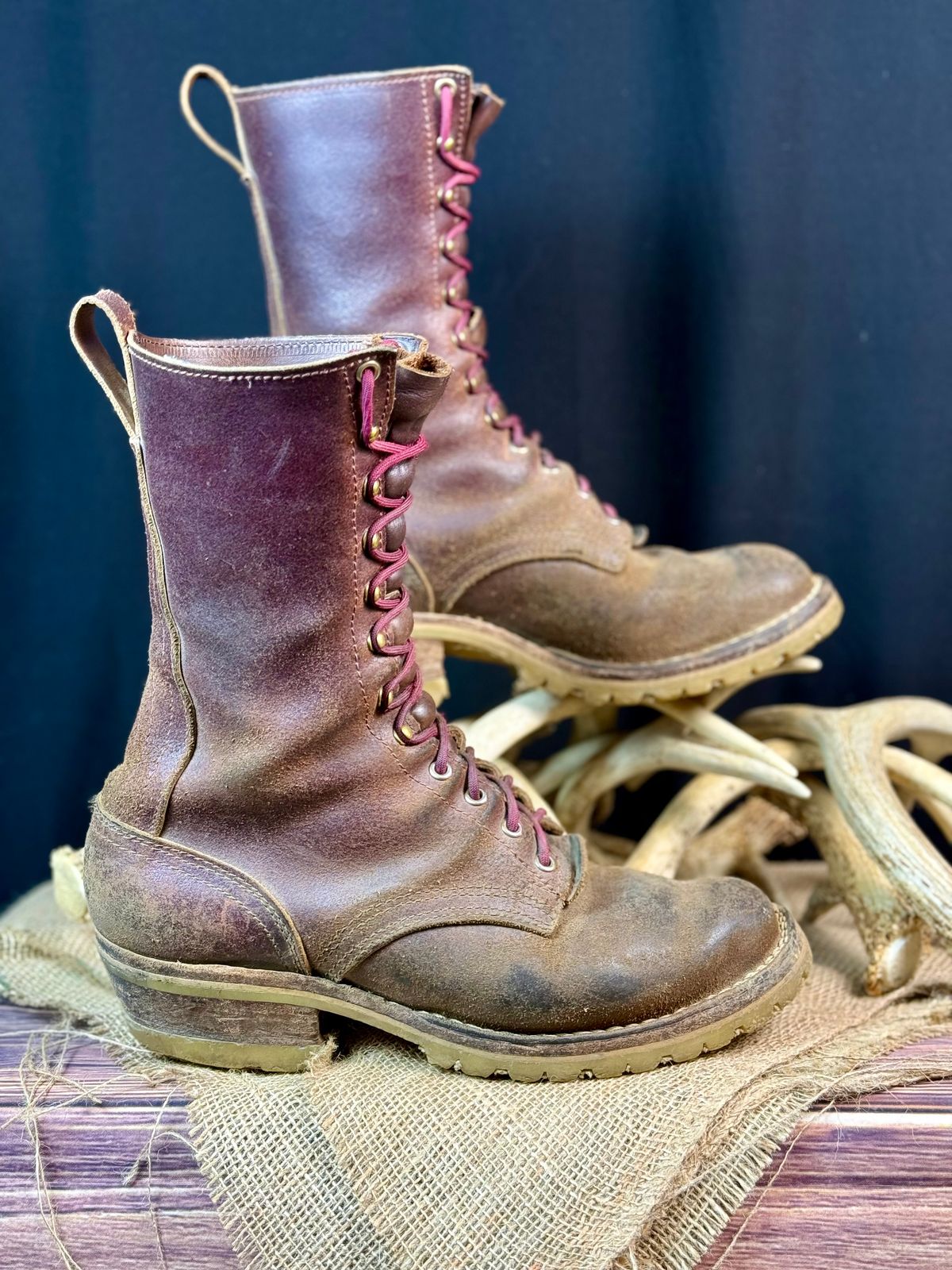 Photo by DocLineman on May 3, 2025 of the Nicks MTO in Horween Tan Waxed Flesh.